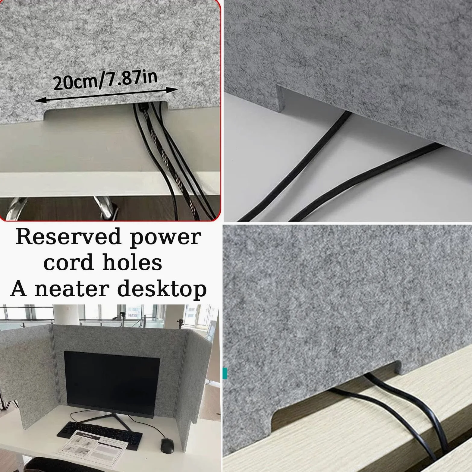 Divisori acustici per scrivania, autoportanti, Leggeri, per scuole, aule, uffici e Altro Ancora, 80 cm, fonoassorbenti, per la Privacy sul Piano di Lavoro