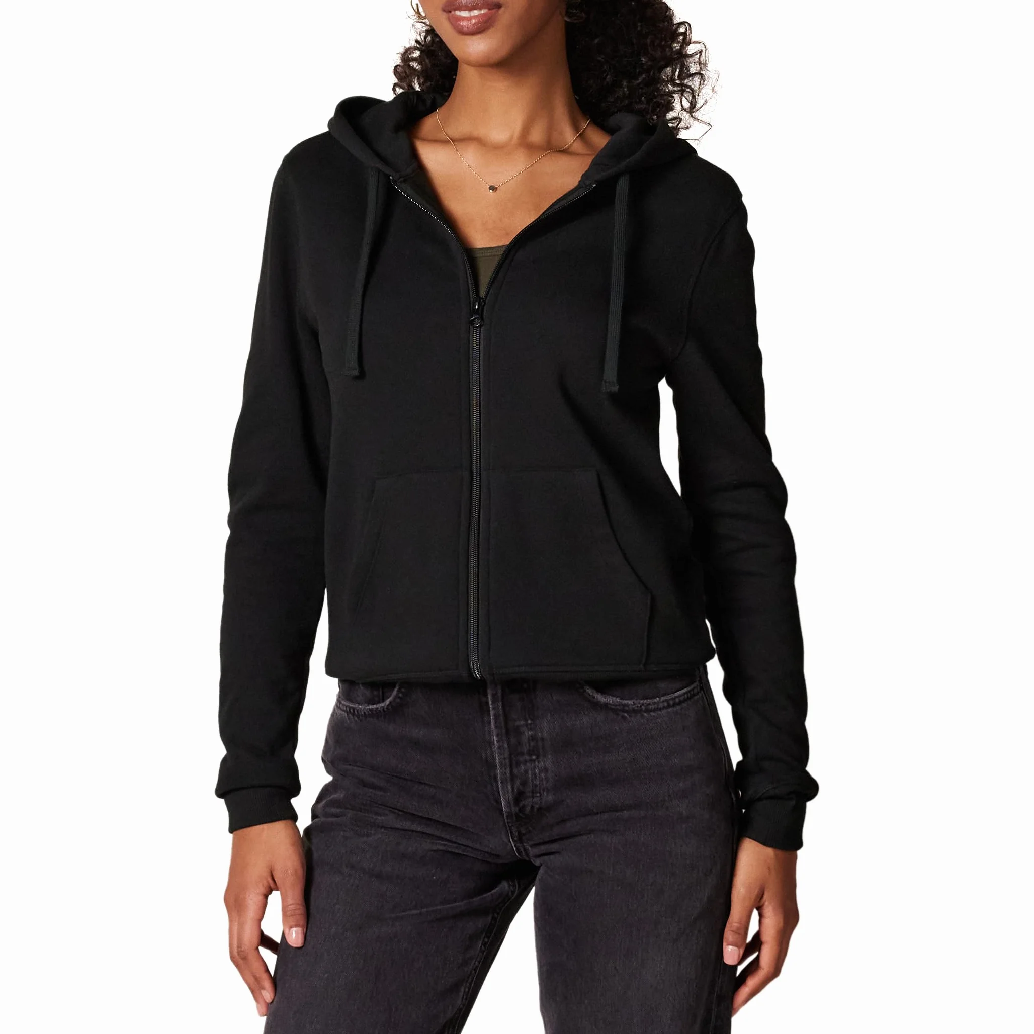Amazon Essentials Donna Felpa con Cappuccio e Cerniera in Pile