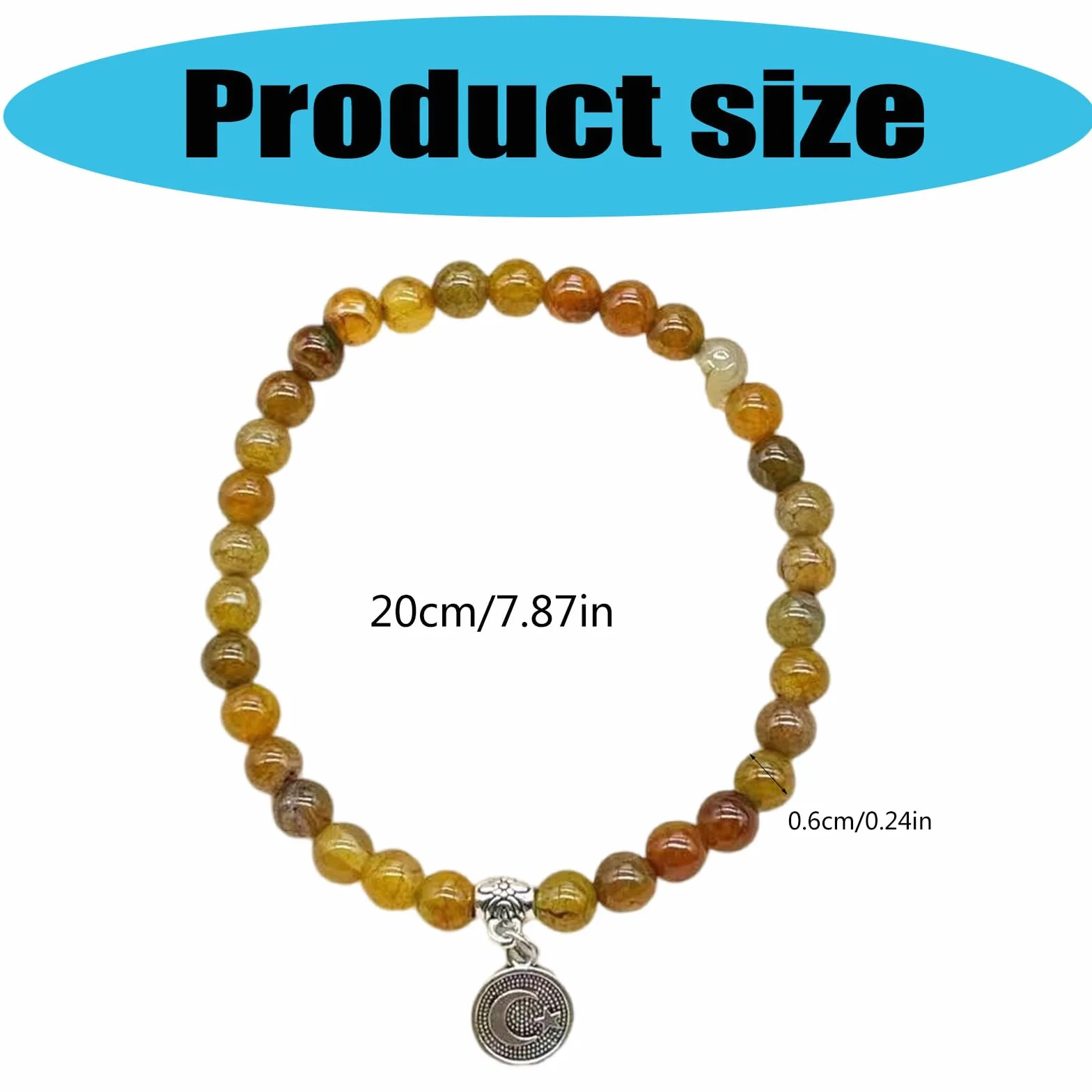 Tasbih Stretch 33 perline lisce unisex strumento di conteggio spirituale strumento di preghiera accessorio per uso da viaggio Rosario