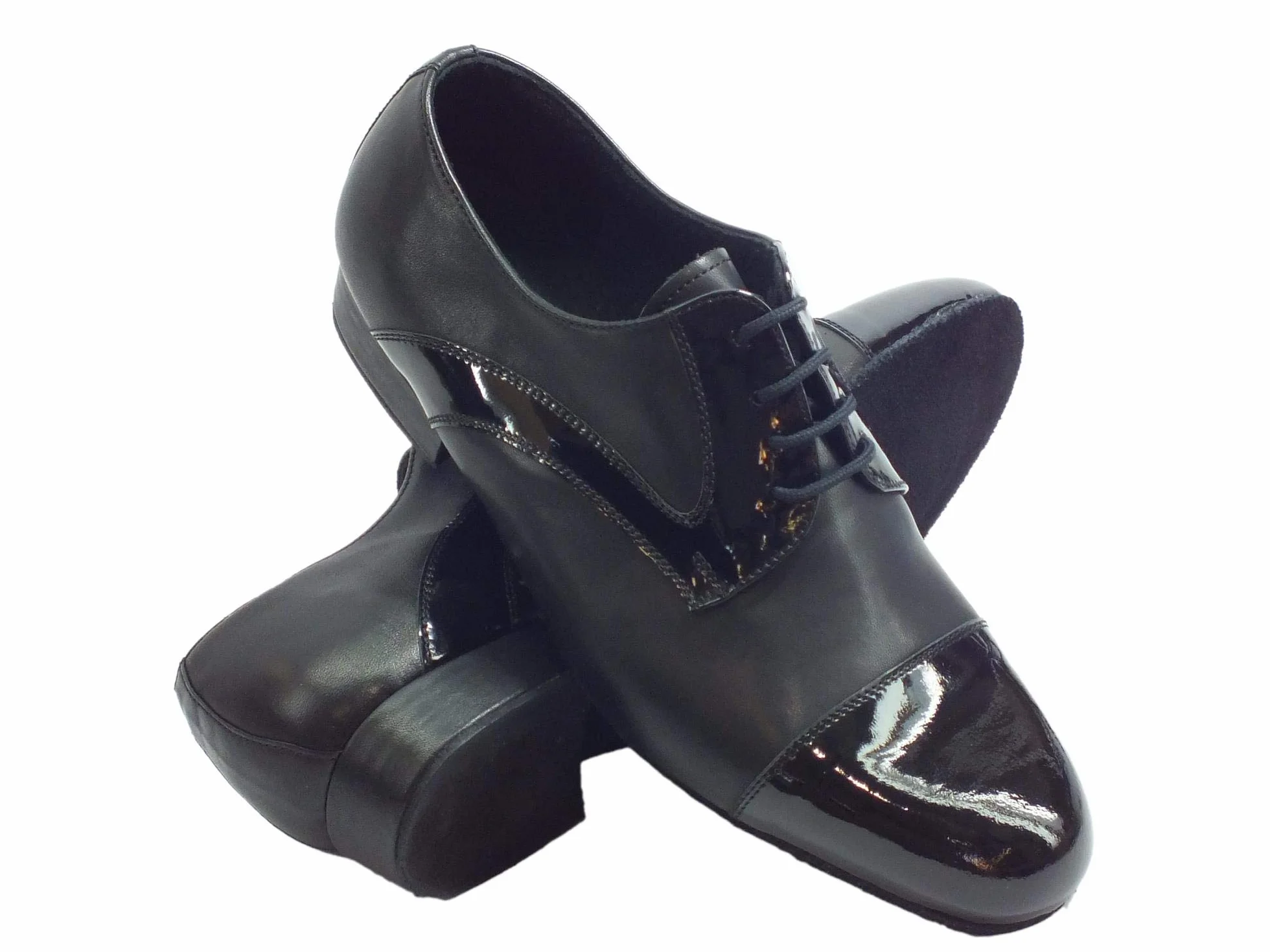 Scarpa da Ballo Uomo Nappa Verniciato Nero