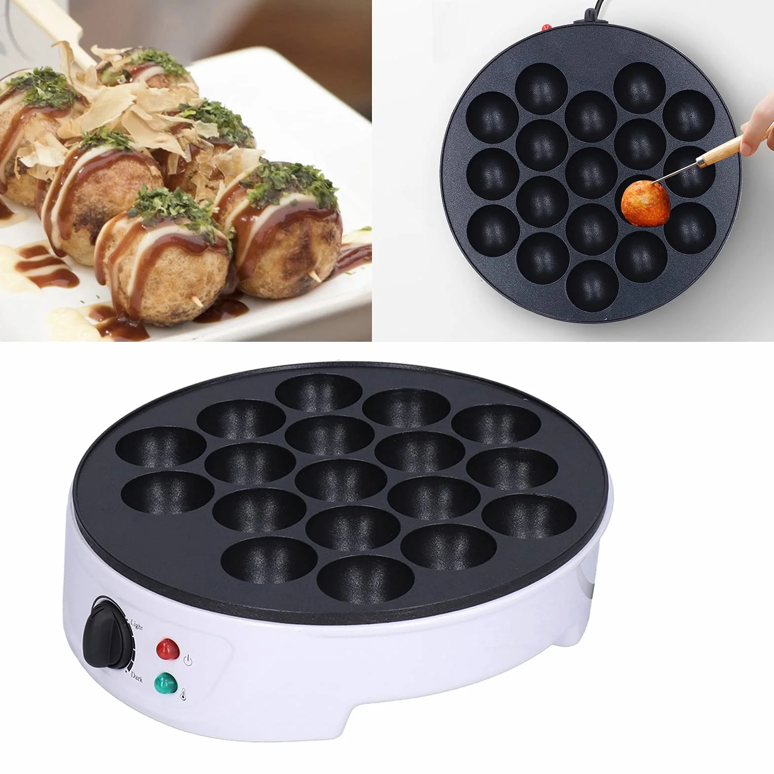Macchina Produttore di Takoyaki Portatile 18 fori