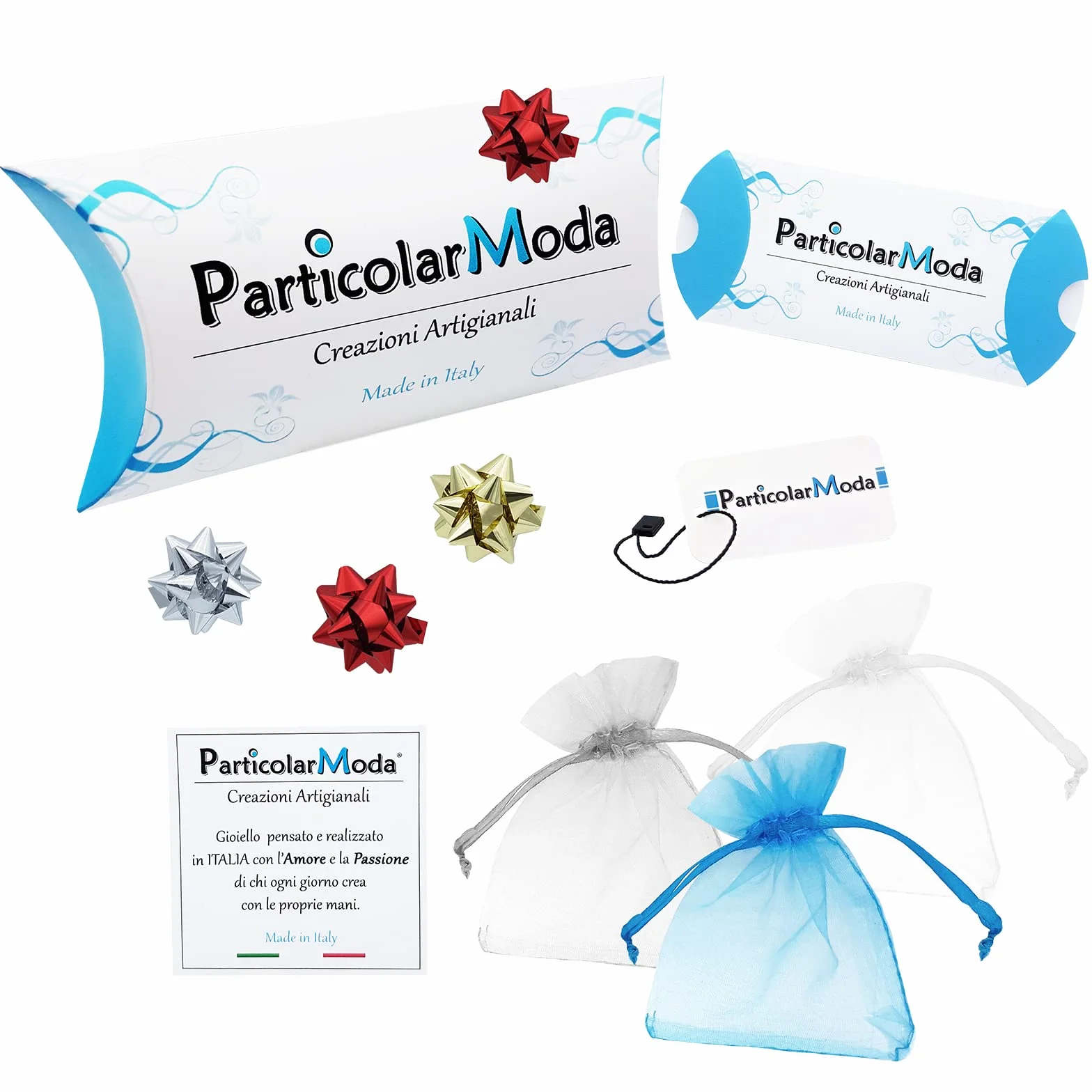 ParticolarModa Collana nodini intrecciati regolabile donna alluminio acciaio 6 mm 45 cm Argentato