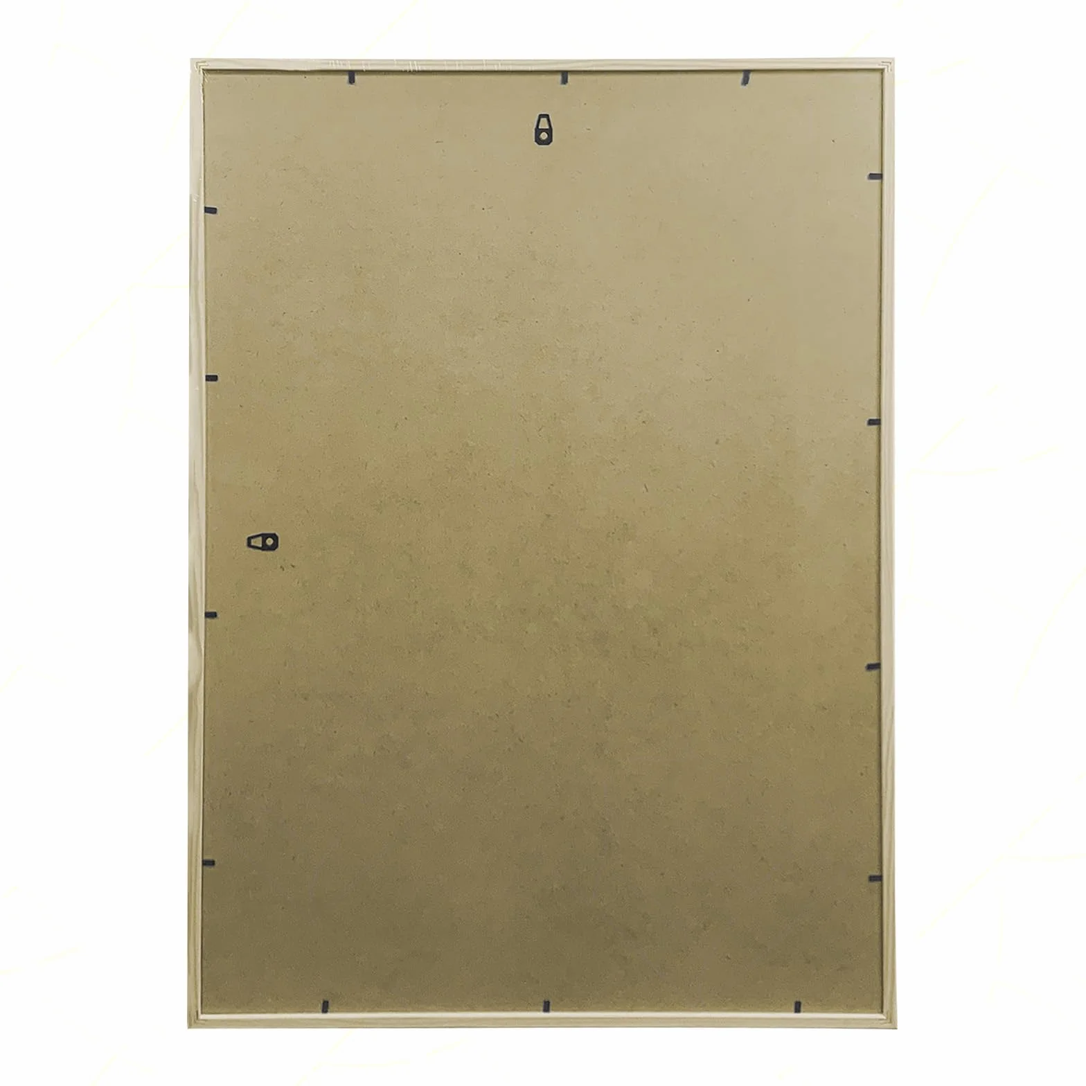 Sicignano | Cornice Bombata Moderna 35x50 cm in Legno Nero con Pannello MDF Robusto Vetro Crilex - Portafoto da Parete Orizzontale Verticale, per Foto Quadri Poster Documenti Diploma Laurea