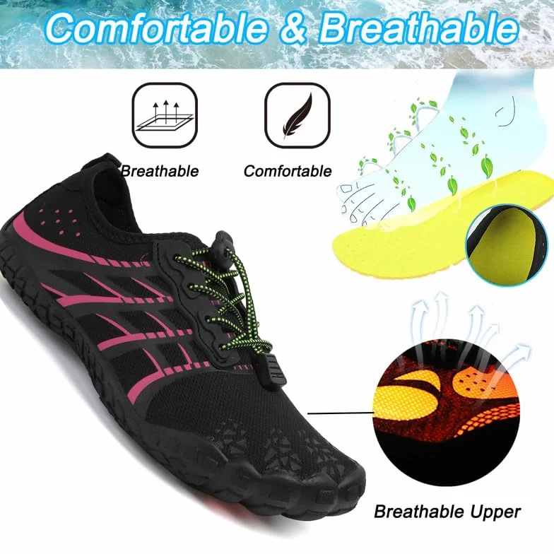 Scarpe Barefoot Unisex Acqua Scoglio Spiaggia Surf Bagno Yoga Sport Outdoor Asciugatura Rapida Leggero 37-42 EU