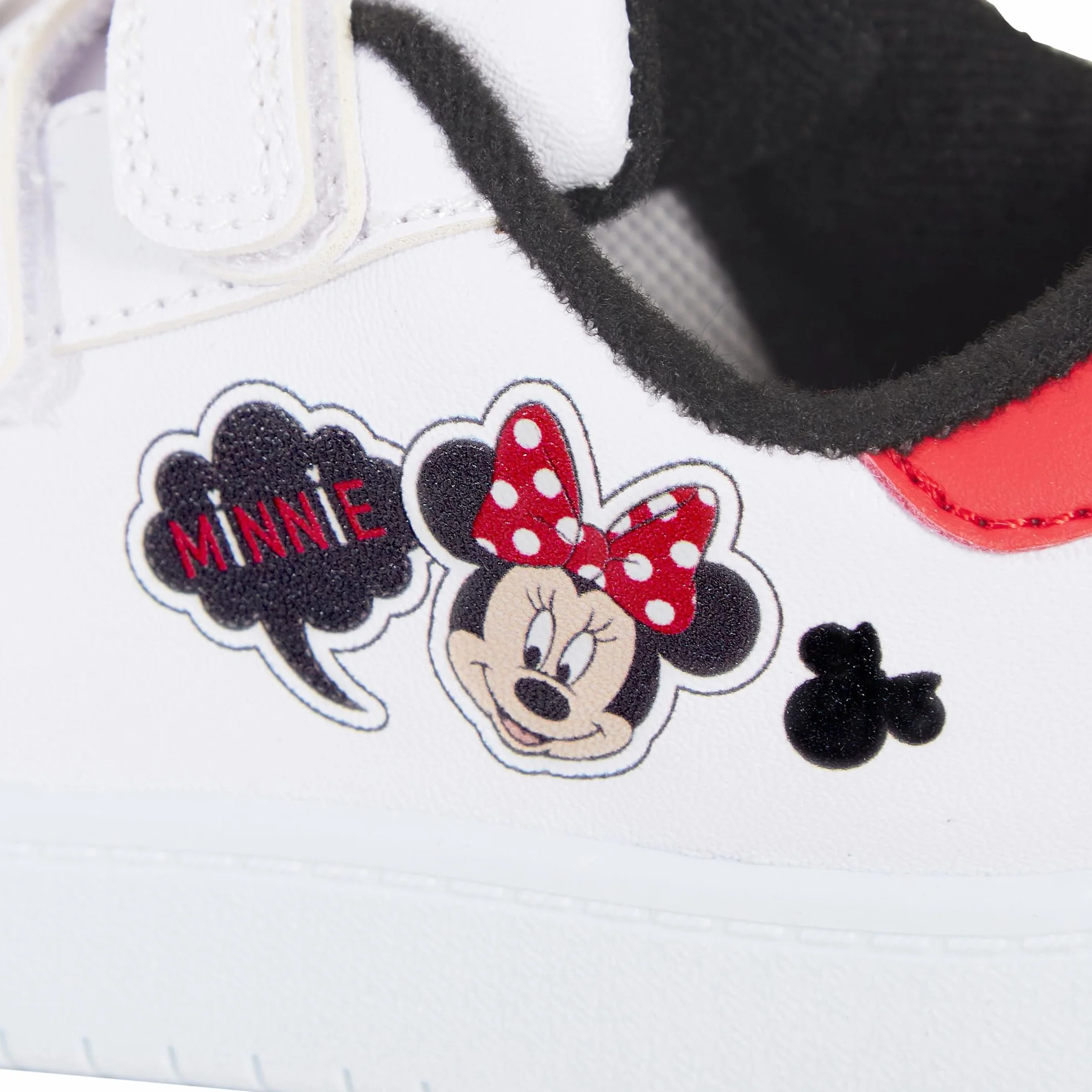 Disney Scarpe da ginnastica bambina Minnie orecchie 3D bianche sportive gancio anello