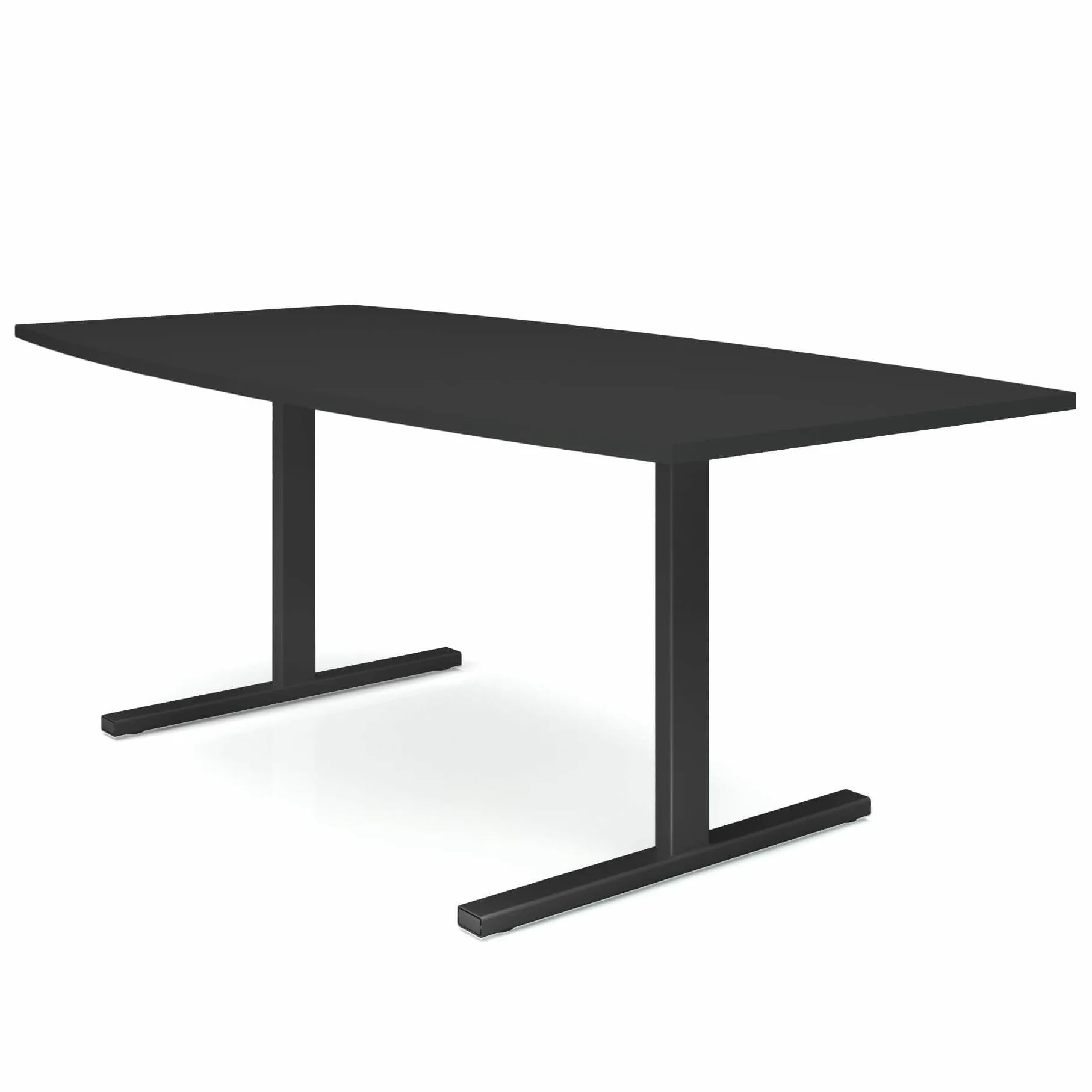 Weber Büro Easy - Tavolo da conferenza a forma di barca, 180 x 100 cm, colore: antracite