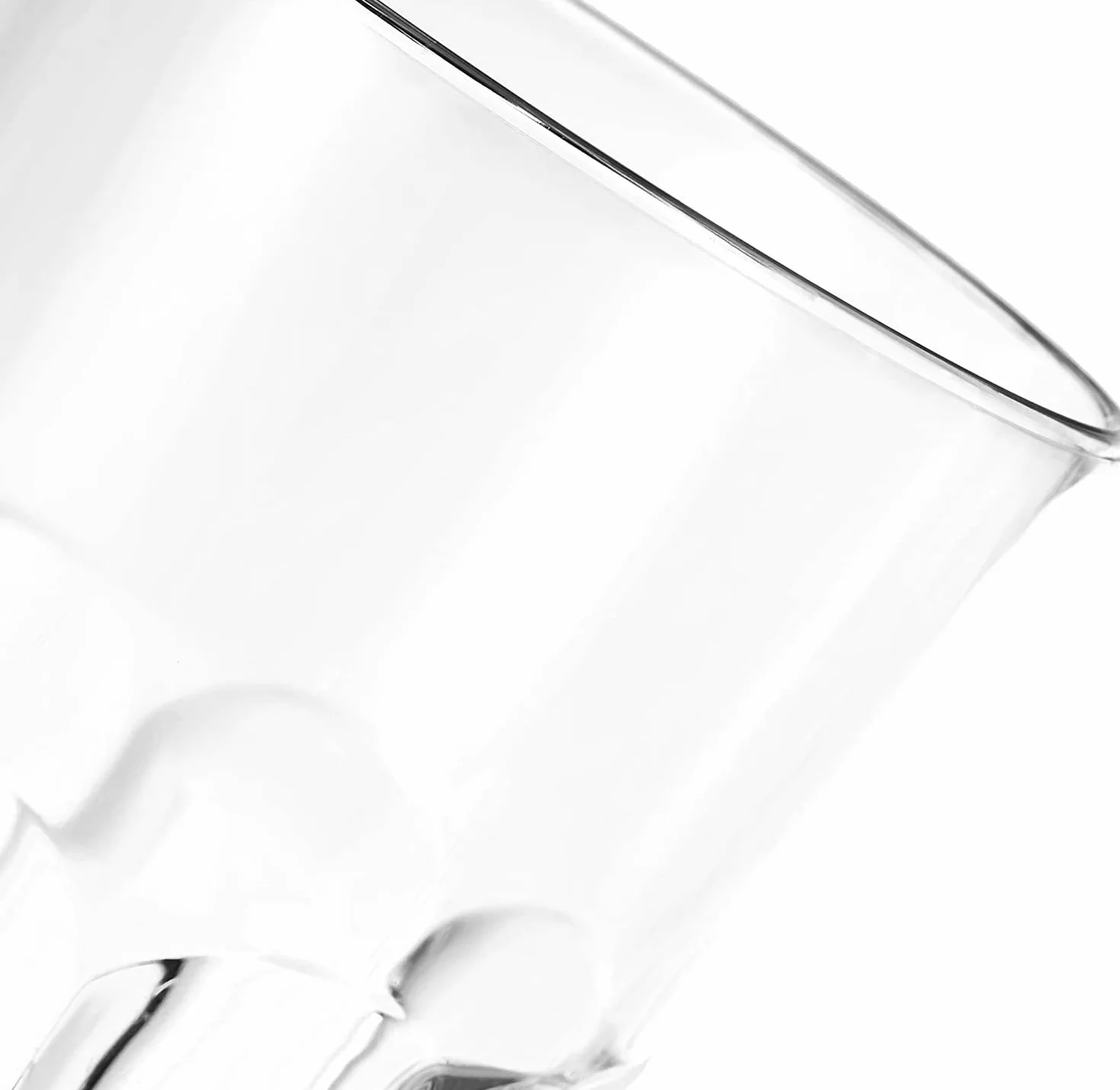 Bicchiere in Plastica Riutilizzabile Granity Trasparente 40cl 6 Pezzi Lavabile in Lavastoviglie Made in Italy