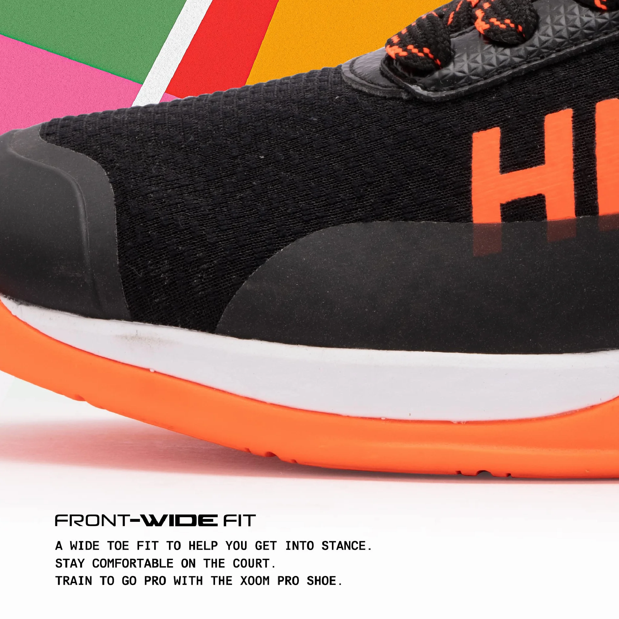 Hundred Xoom PRO Non-Marking Badminton Shoes for Men Faux Leather Indoor Tennis Squash Basketball Padel