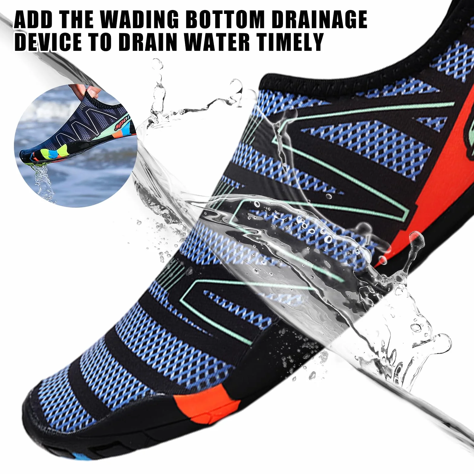 Tolaler Scarpette Scoglio Adulto Antiscivolo Spessorate Scarpe da Immersione Robuste Resistenti Asciugatura Rapida
