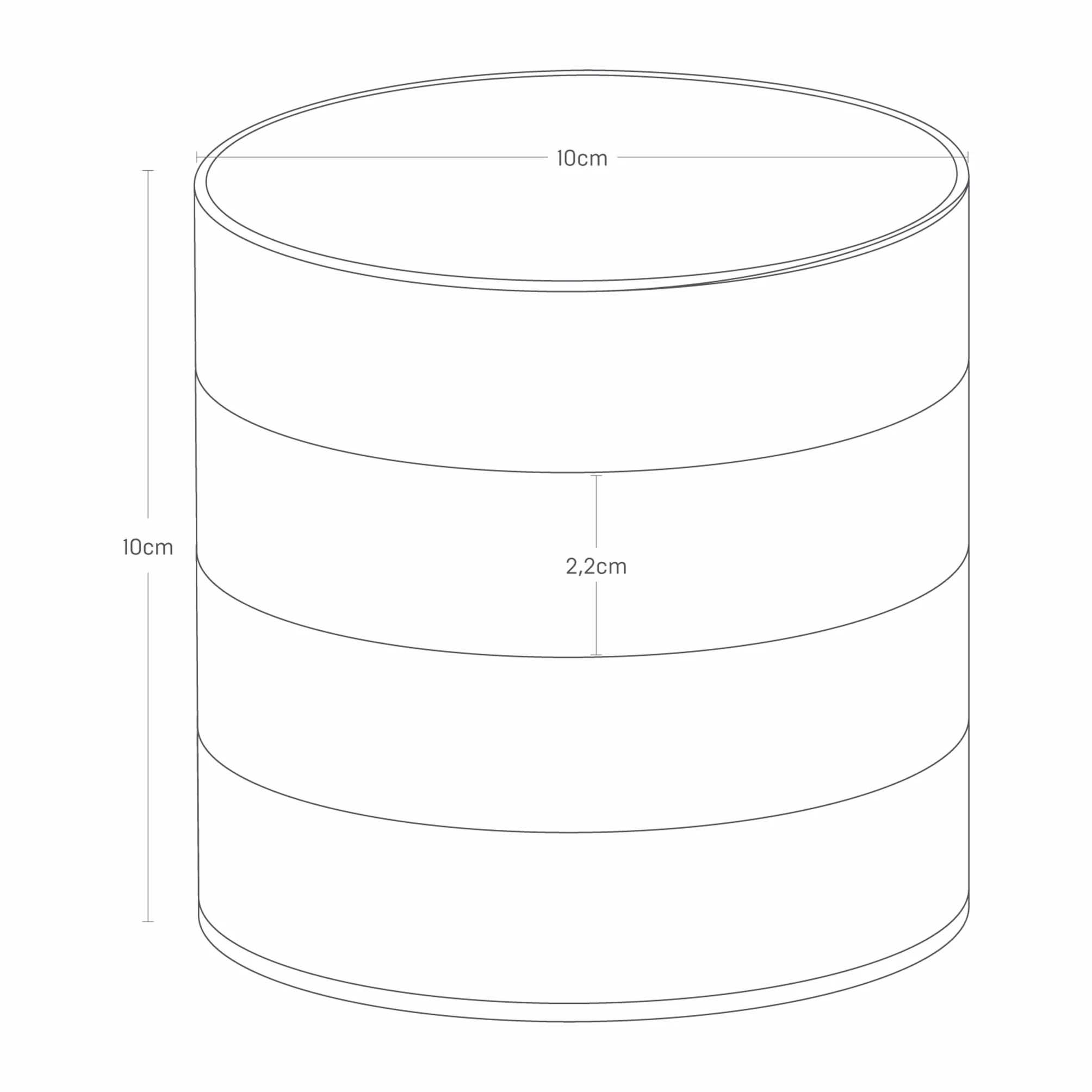 YAMAZAKI Portagioie Tower ABS Bianco