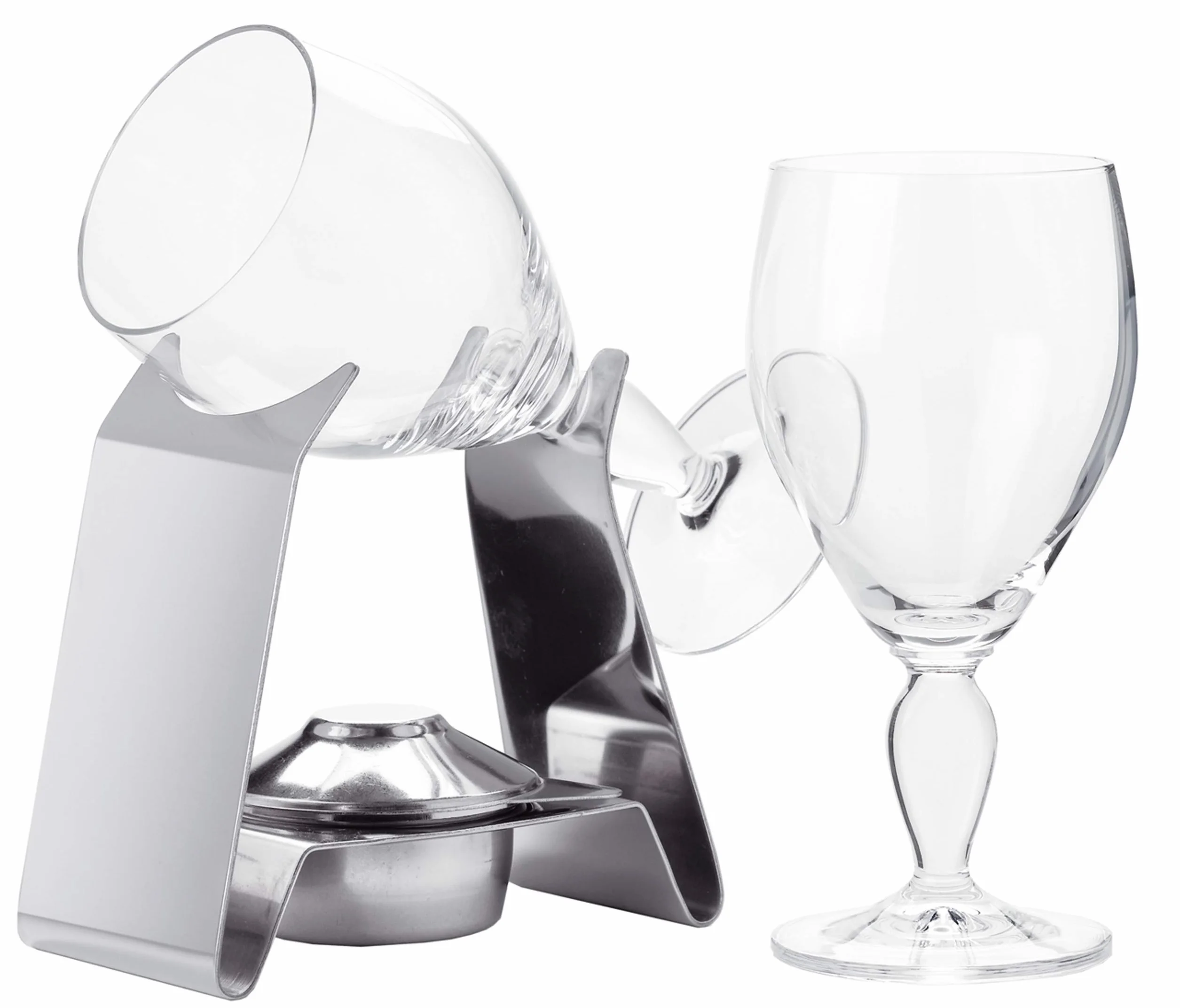 Spring, Set per Irish Coffee con Scaldavivande in Acciaio Inossidabile e 2 Bicchieri da Irish Coffee da 225 ml