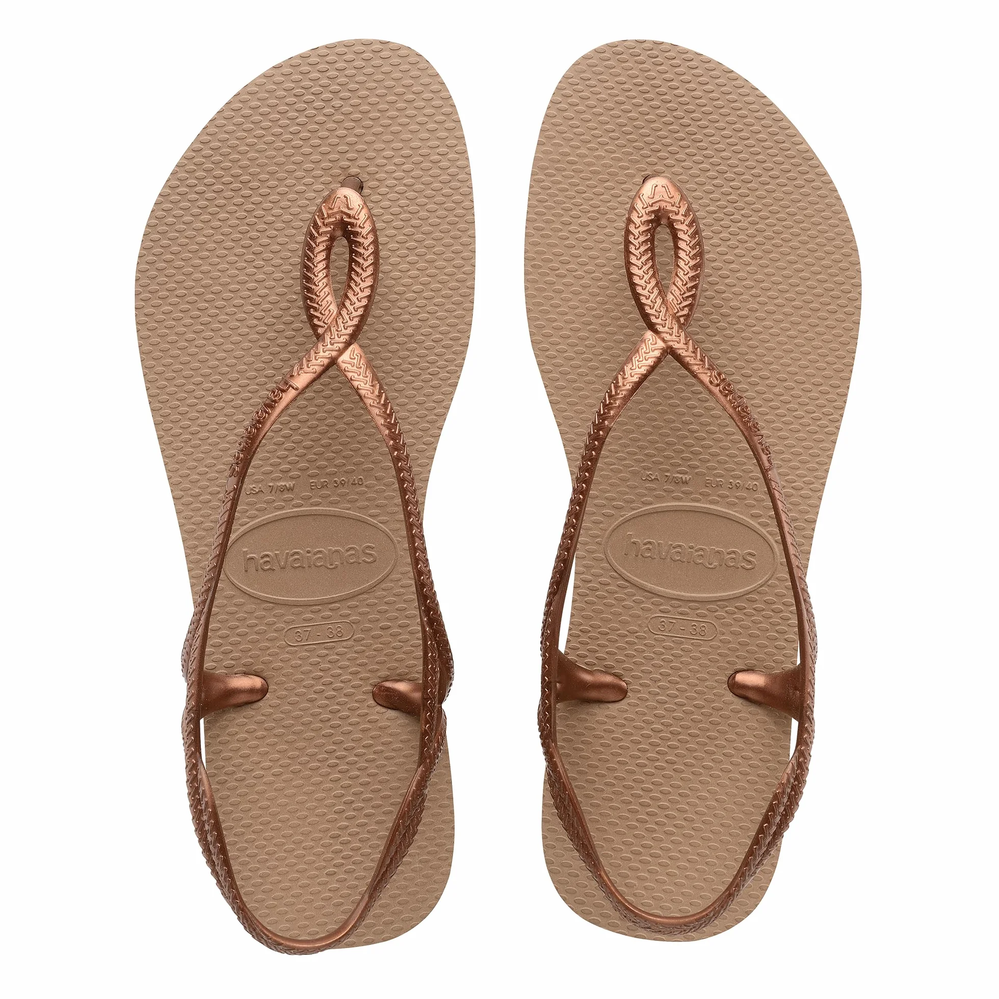 Havaianas Luna Sandali Da Donna Comodi Con Cinturini Intrecciati Suola Antiscivolo