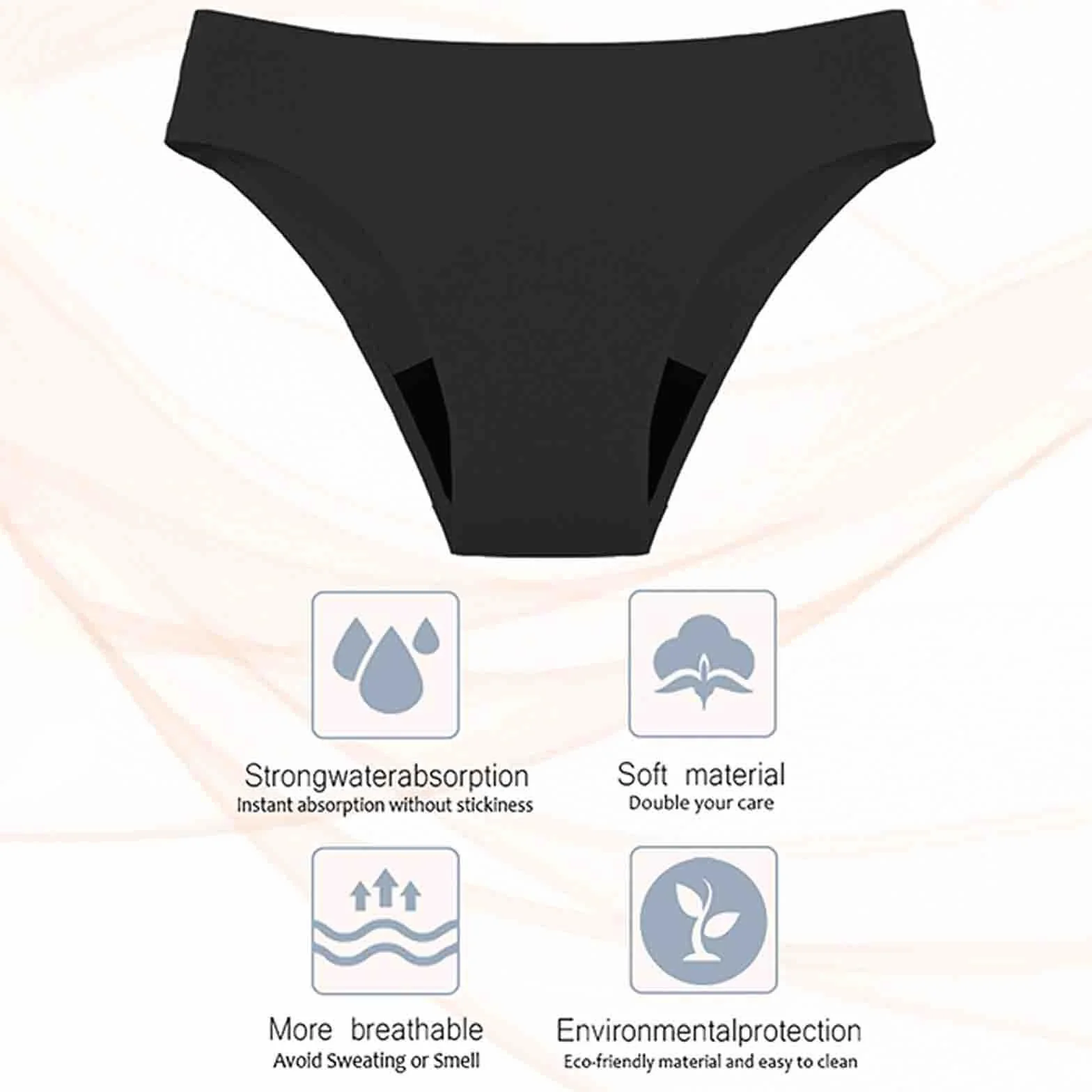 duaicnvow Costume da Bagno Mestruale per Ragazze e Adolescenti,Pantaloni da Nuoto per Il Periodo,Costumi da Bagno Donna Bikini a Vita Alta, Bikini Donna Mestruale Basic Sli,Slip del Bikini del Periodo