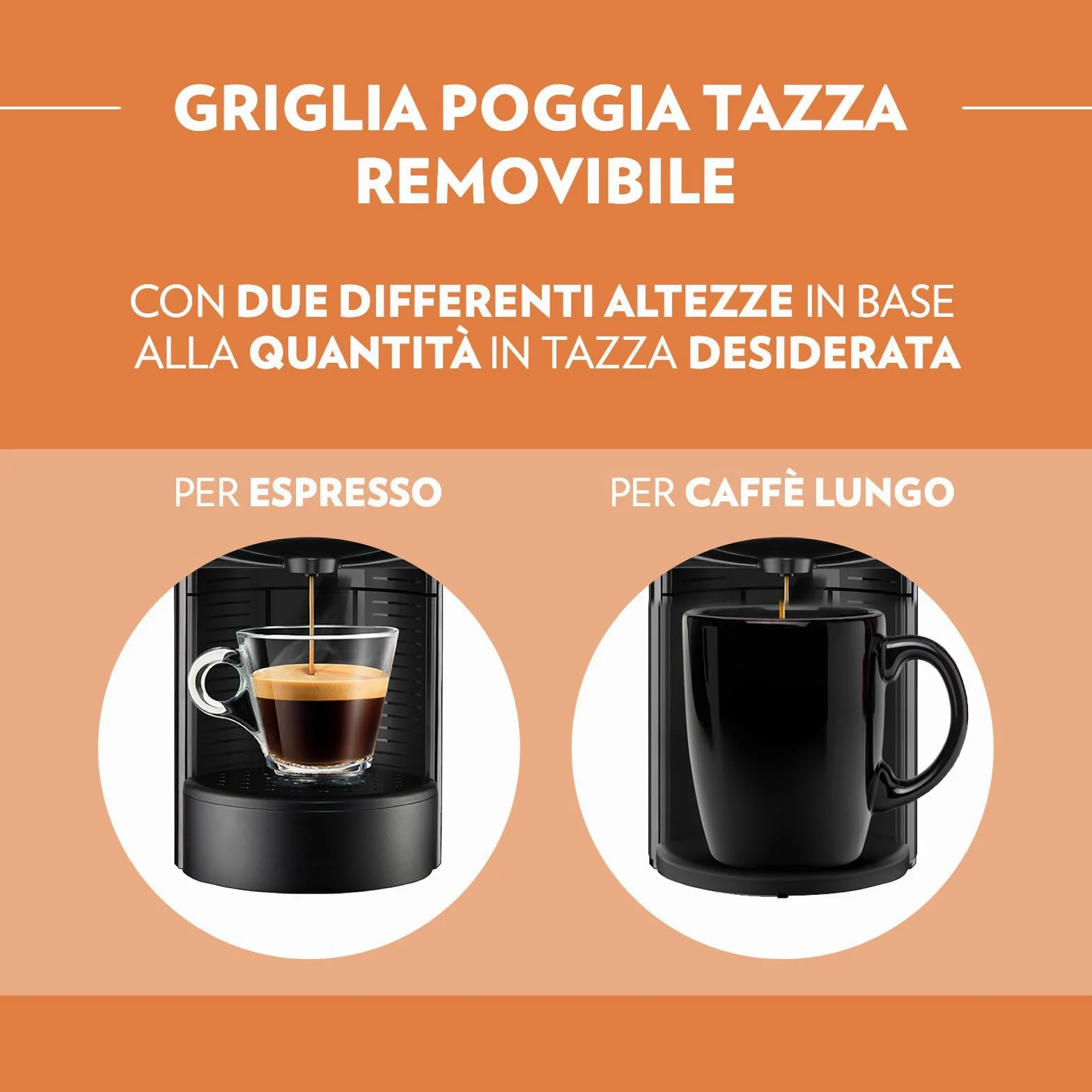 Lavazza A Modo Mio Jolie Evo, Macchina per Caffè Realizzata con 36% di Plastica Riciclata, Macchina Espresso con 64 Capsule Lavazza A Modo Mio Crema e Gusto Classico Incluse, Nera