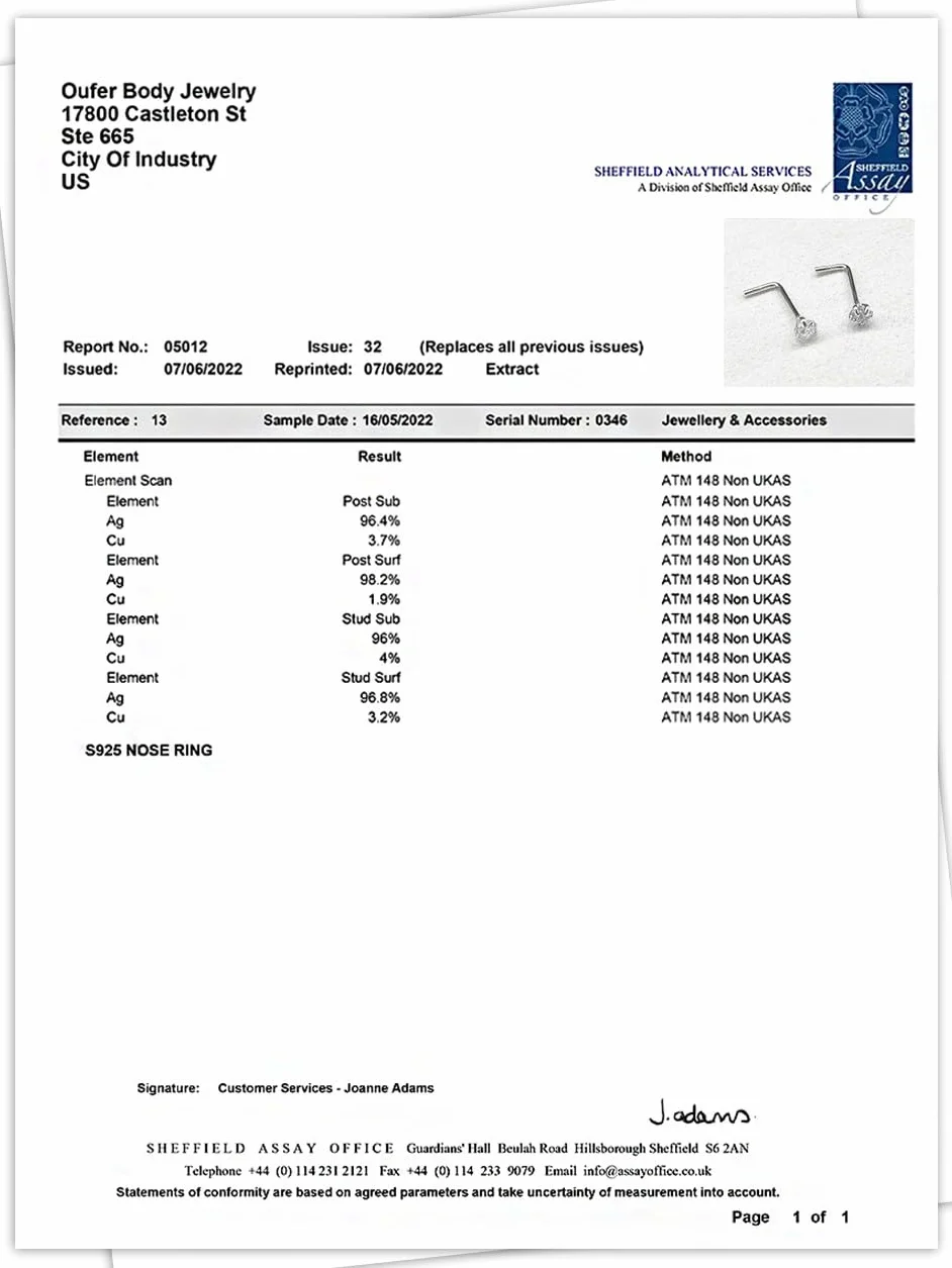 OUFER 925 Sterling Silver Nose Stud Screw 20G Nostril Solid 3 mm Heart Star CZ Body Piercings Jewellery