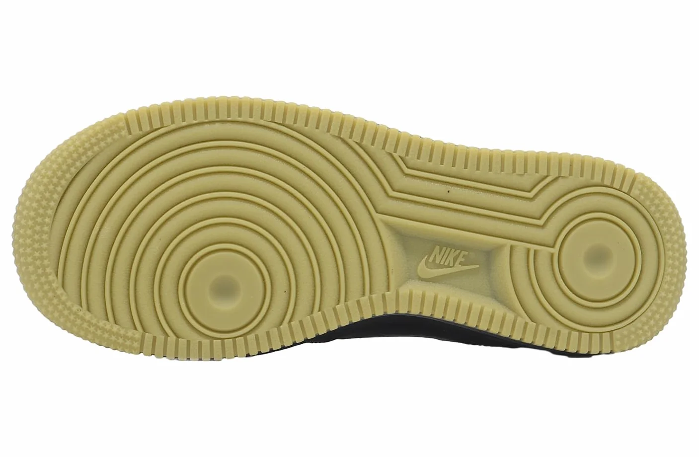 NIKE Air Force 1 HQ1911 001 Black/White-Gum Light Brown Scarpe Nero Suola in Gomma 39