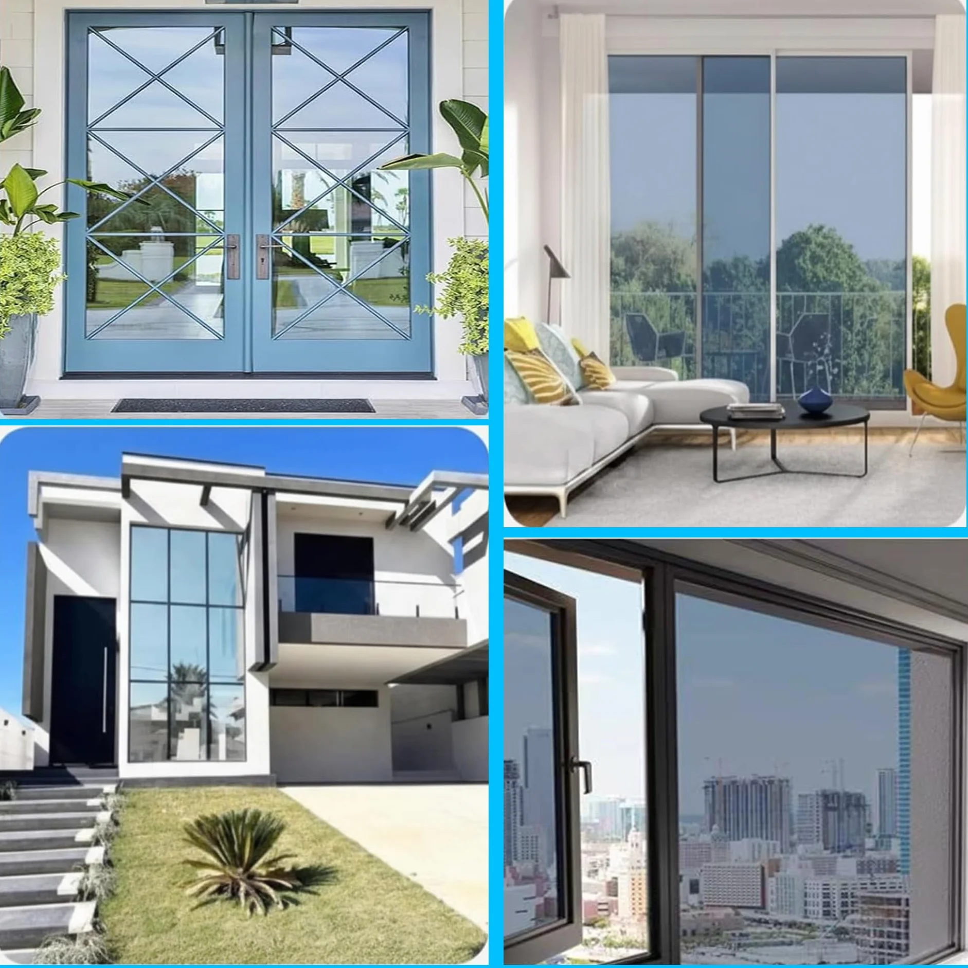 Pellicola Autoadesiva per Finestre 90 x 350 cm Pellicola Adesiva per Vetri Finestre Opaca, Decorativa, Protezione Della Privacy per Vetri Può Essere, Grigio