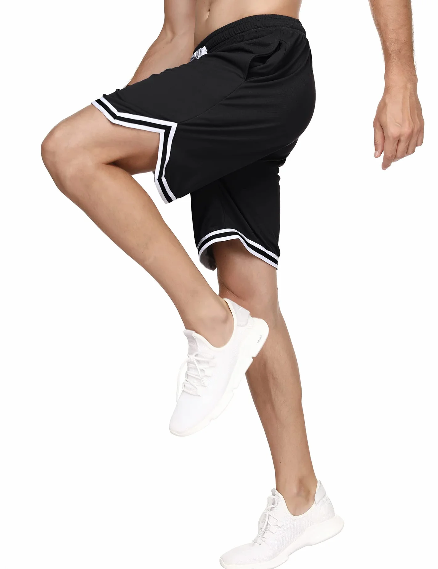 Litherday Pantaloncini da Corsa Uomo Traspirante Asciugatura Rapida con Tasche