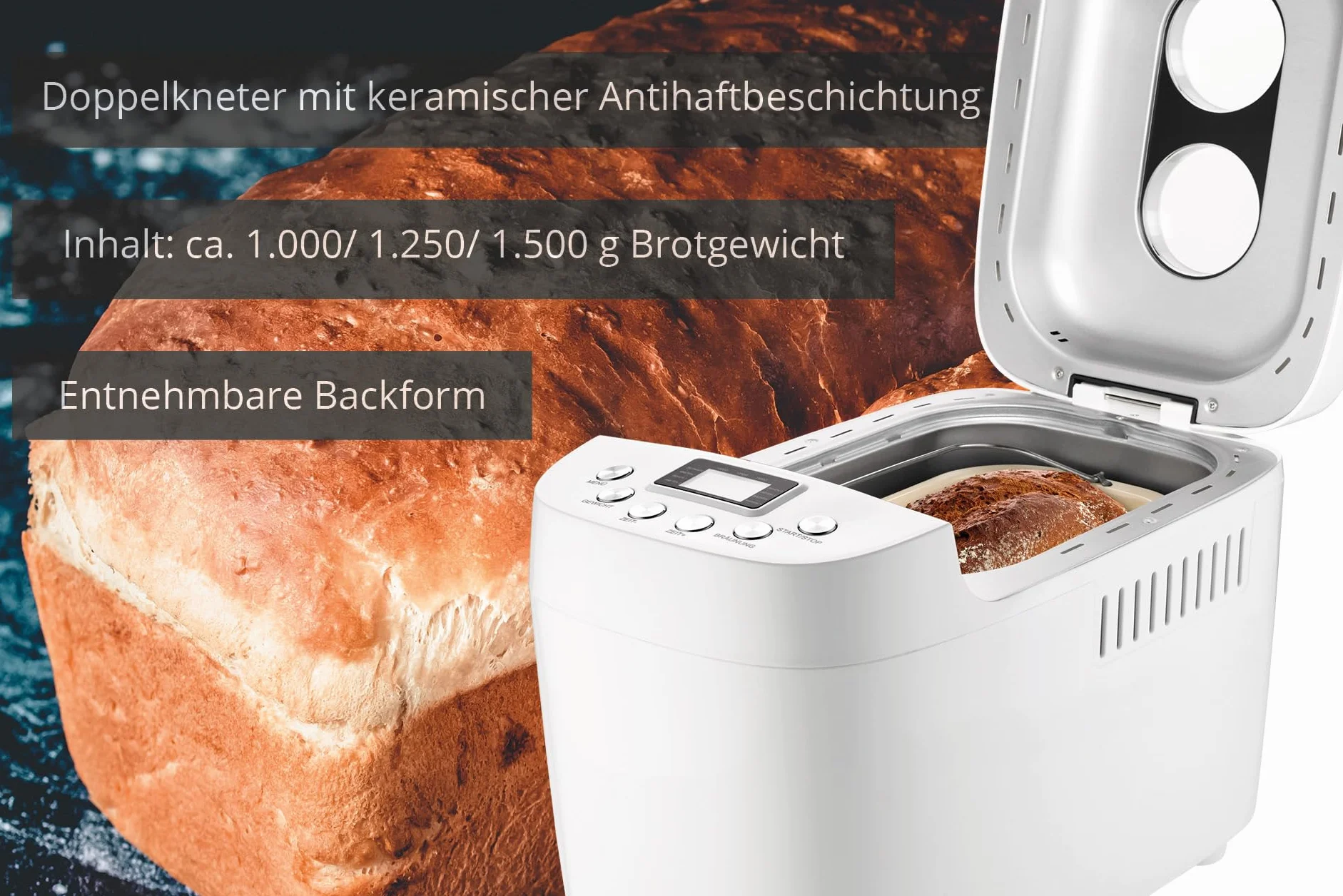 UNOLD BACKMEISTER BIG PANIFICADORA 850 W BLANCO