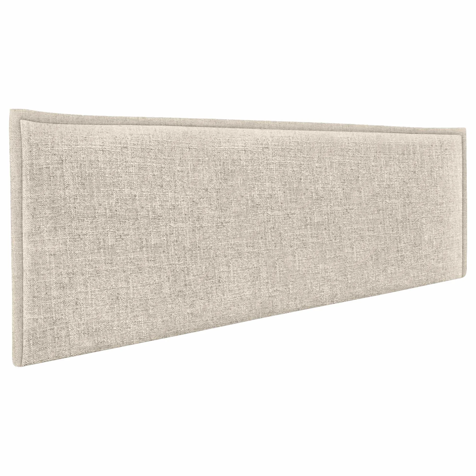 DHOME Testiera in lino naturale con bordo della testiera imbottito Letto moderno TOP TRENDING (Beige, 160cm (Letto 150/160))