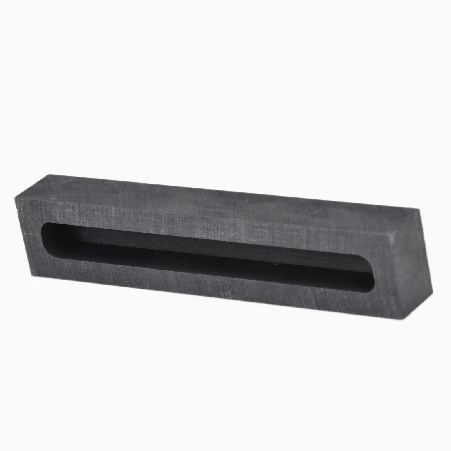 Estink Stampo per Lingottiera in Grafite, Rettangolare Nero, per Fusione Metalli Non Ferrosi, Dimensioni Esterne 90x18x12mm, Interne 80x8x8mm