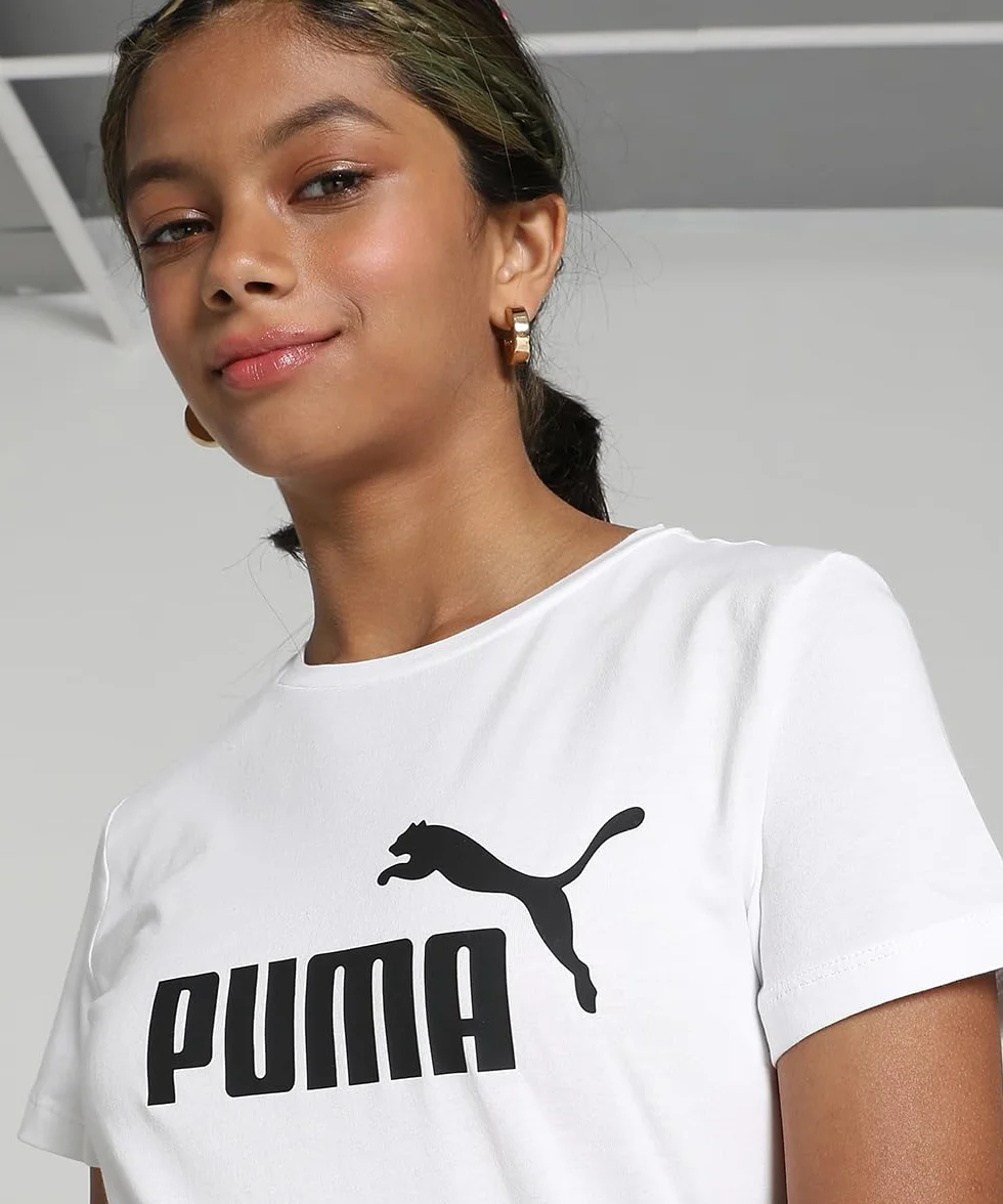 Puma Ess Logo Tee G T-Shirt Bambine e Ragazze