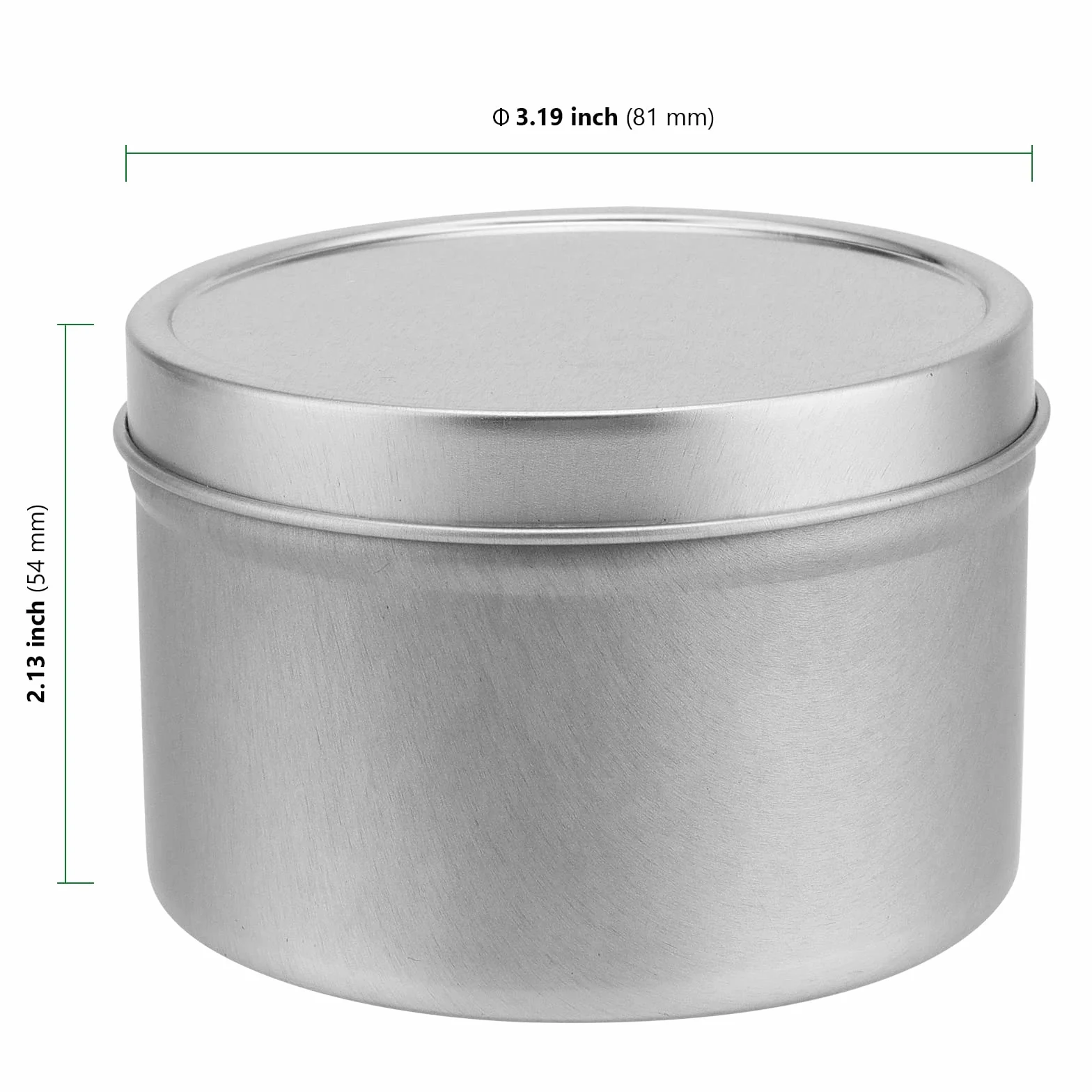 HAKZEON 24 barattoli latta candele 226,8 g con coperchio metallo per realizzazione candele fai da te