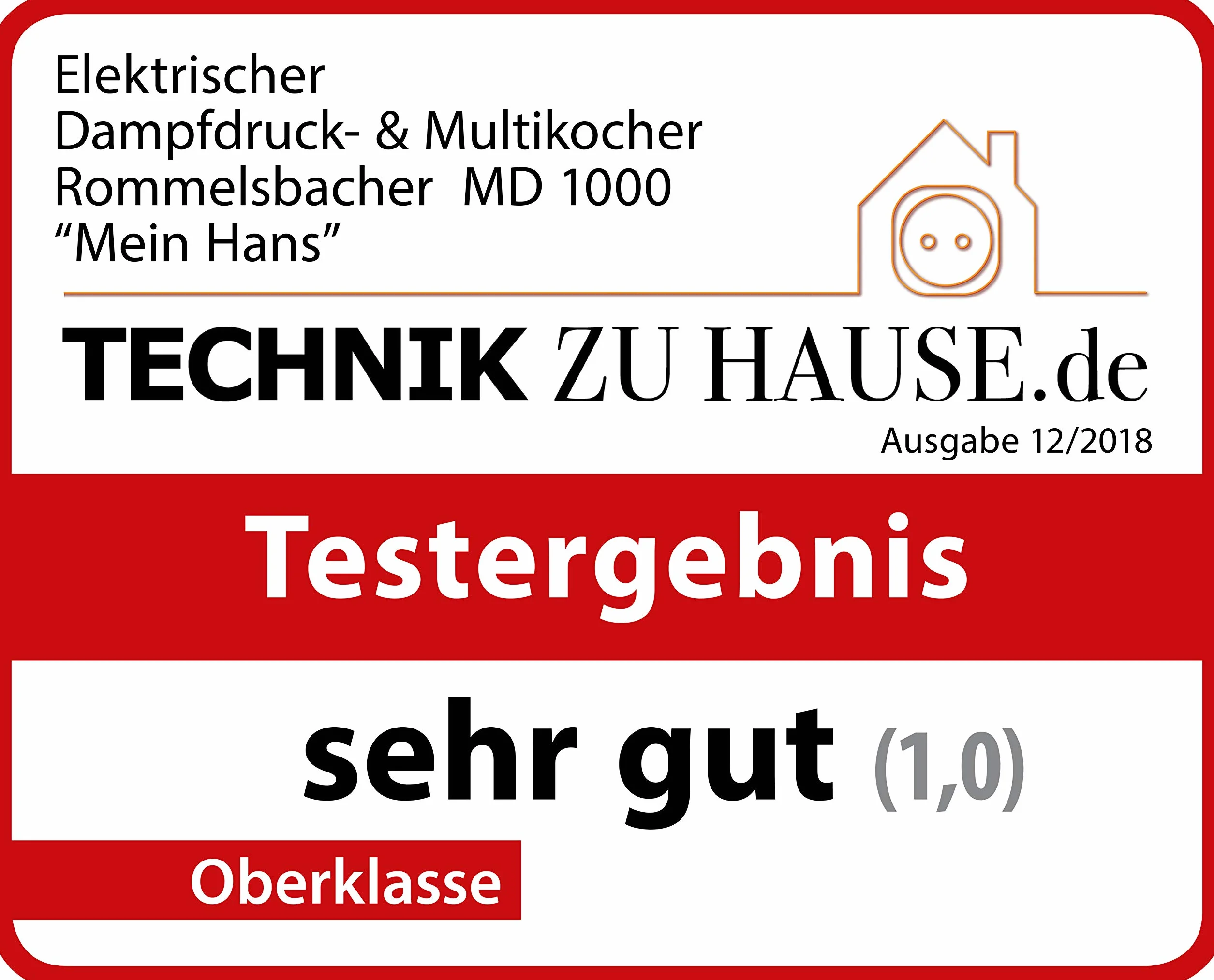 ROMMELSBACHER MD 1000 MeinHans pentola antiaderente 6 litri 40-170°C 2 livelli vapore