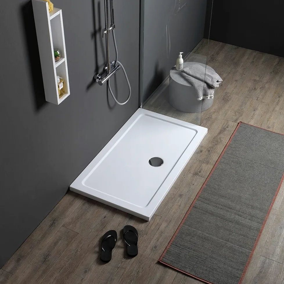 Kiamami Valentina Piatto Doccia Rettangolare 70x90 in Acrilico e ABS Bianco | Alba