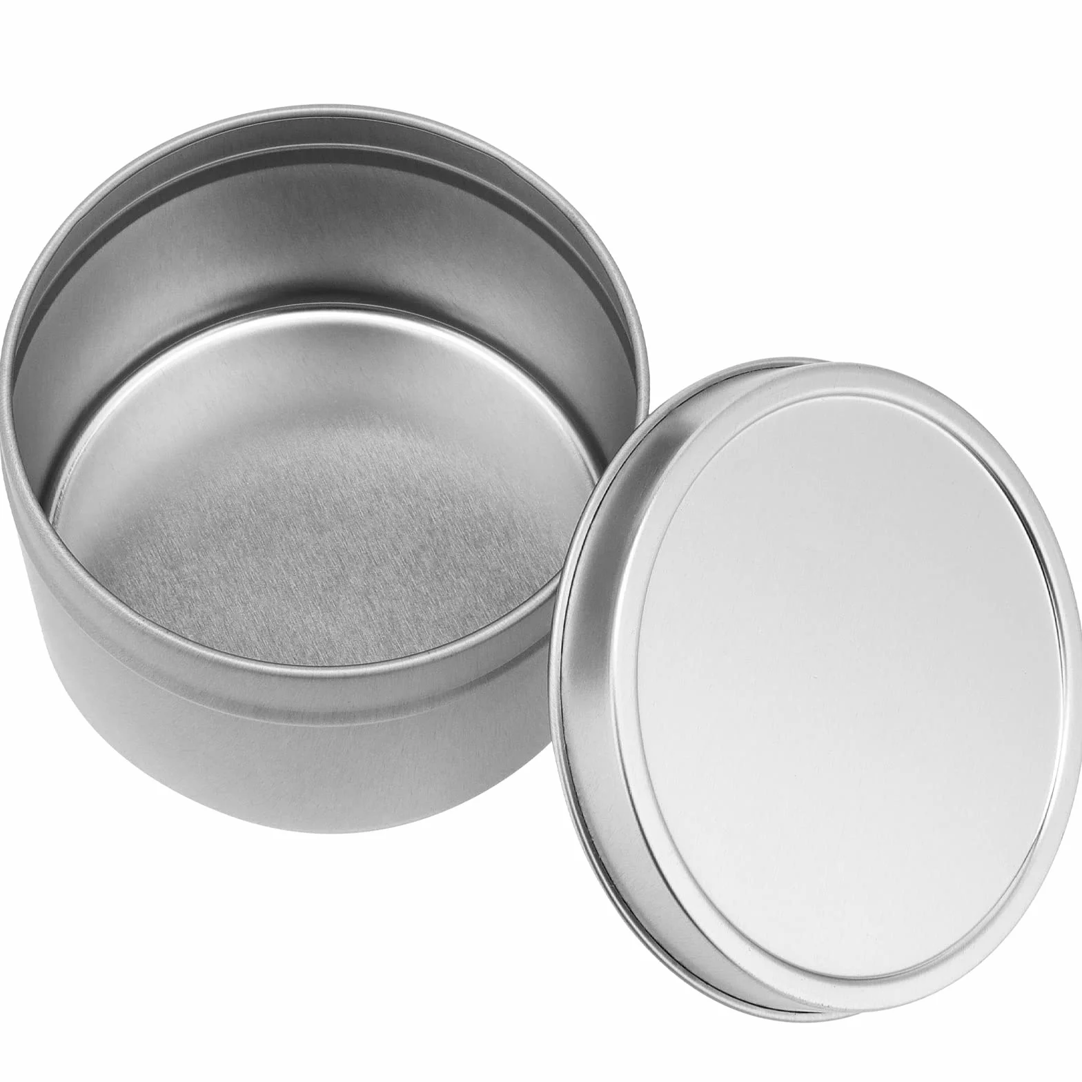HAKZEON 24 barattoli latta candele 226,8 g con coperchio metallo per realizzazione candele fai da te