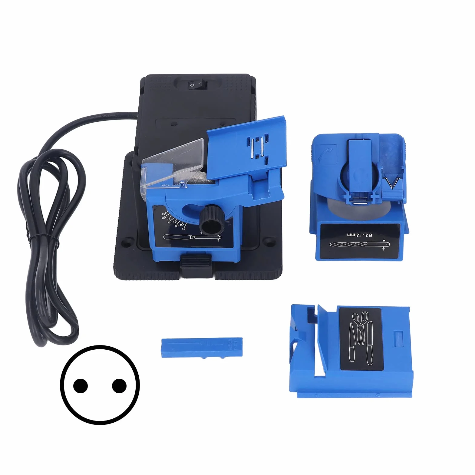 Affilatrice multitasking 65 W per punte, scalpelli, coltelli a bordo dritto