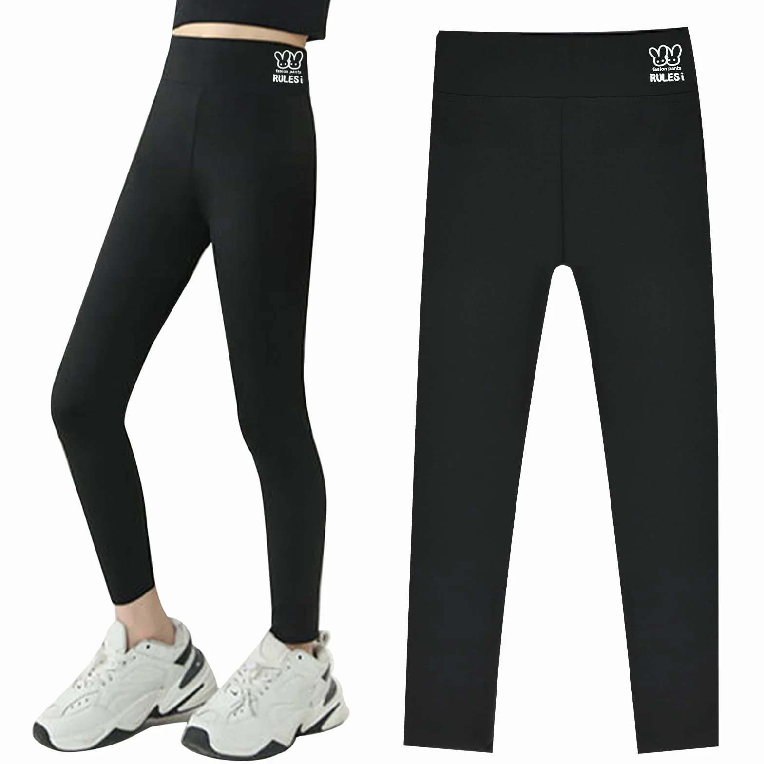 HOTUT Leggings per Bambina, Pantaloni Morbidi e Comodi per Bambini, Sportivo Lunghi Leggins Pantaloni Bambina, Leggings da Ballo per Ragazze Sportivo per Bambini Allenamento Casual