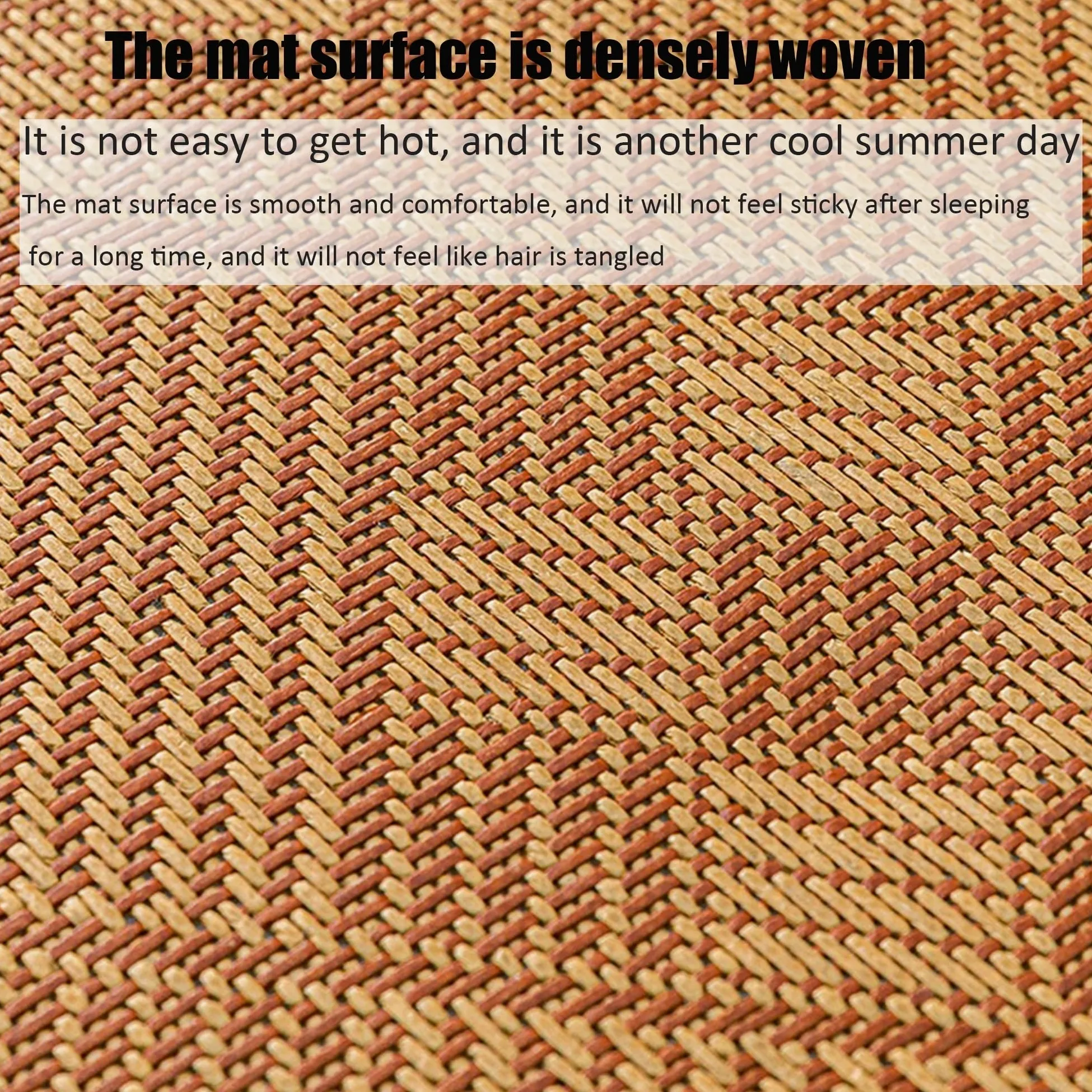 Materasso Tatami tradizionale giapponese, materasso da pavimento, materassi Futon Tatami in rattan naturale, tappetini da meditazione for pavimento, futon estivo traspirante for dormire, sedersi, yoga