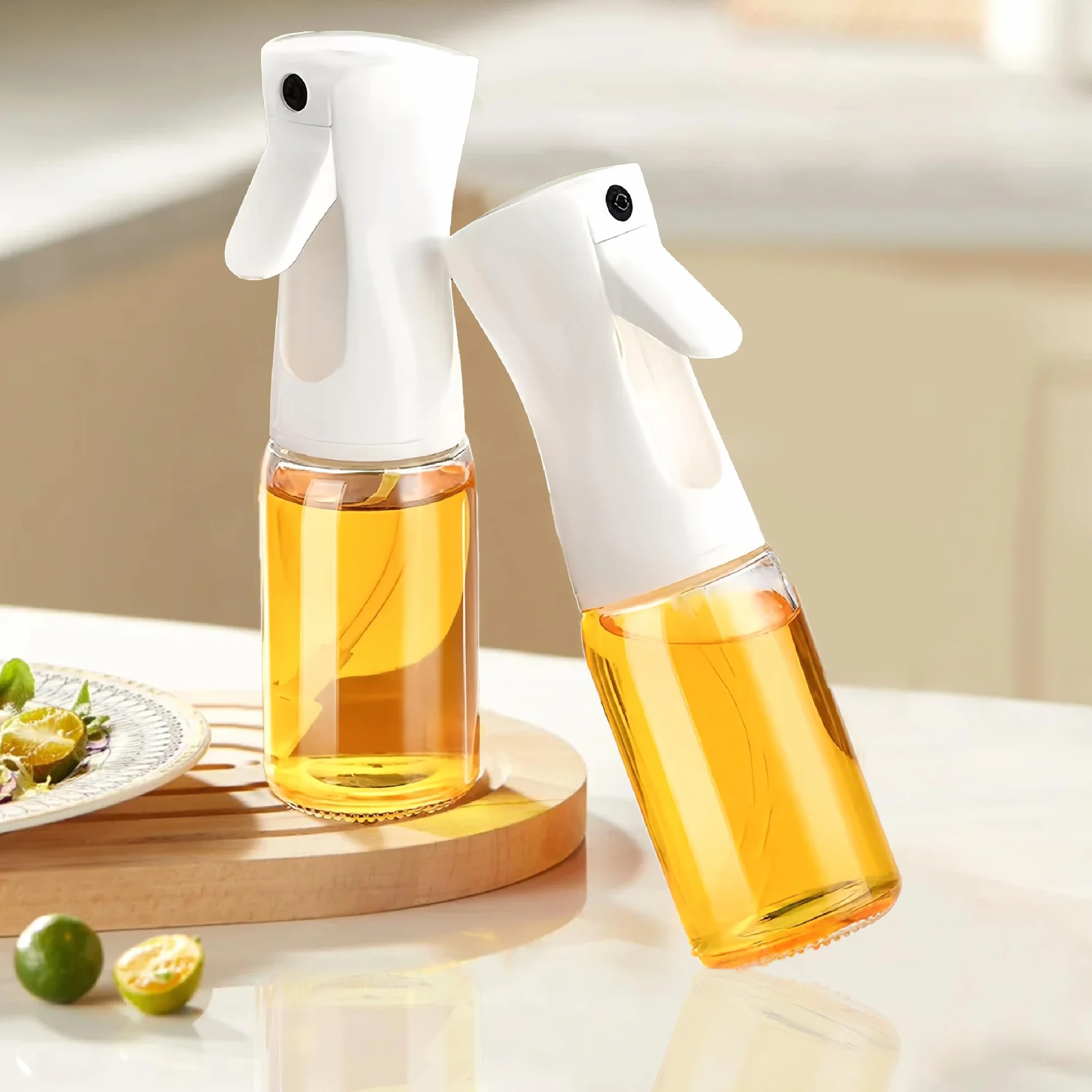 Spruzzatore Olio/aceto Spray Spruzzino Friggitrice ad Aria Spray Oliva 300 ml | Nebulizzatore Spruzza Olio Cucinare Forno BBQ Forno | flacone multifunzionale spry antigoccia Insalata
