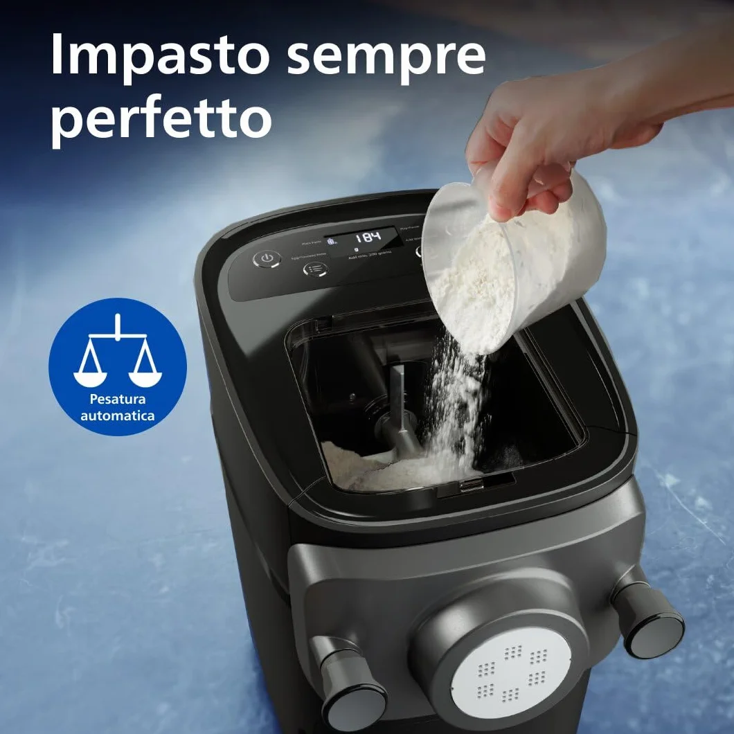 Philips Serie 7000 Macchina per la Pasta ProExtrude 8 Trafile Nero HR2665/93