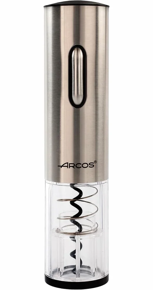 ARCOS Cavatappi Elettrico ABS Batteria Interna Ricaricabile Apribottiglie Elettrico Argento Custodia