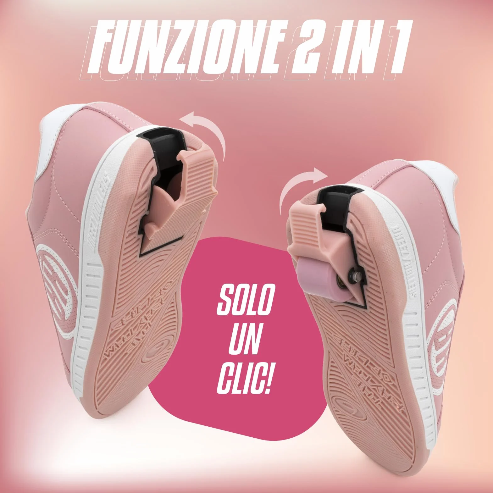 Breezy Rollers Scarpe con Ruote per Bambini Sistema di Clic Brevettato