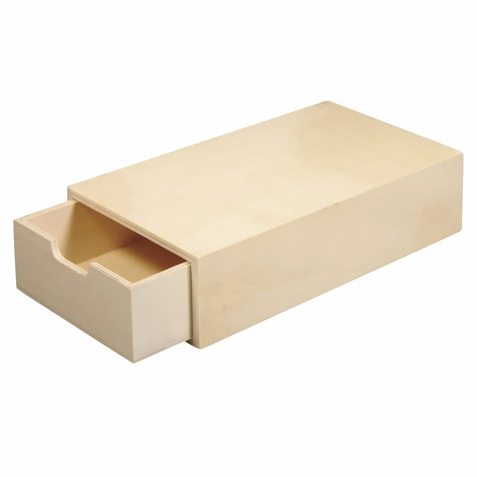 Rayher Scatola in legno FSC Mix Credit 20 x 10 x 5 cm tasca interna estraibile
