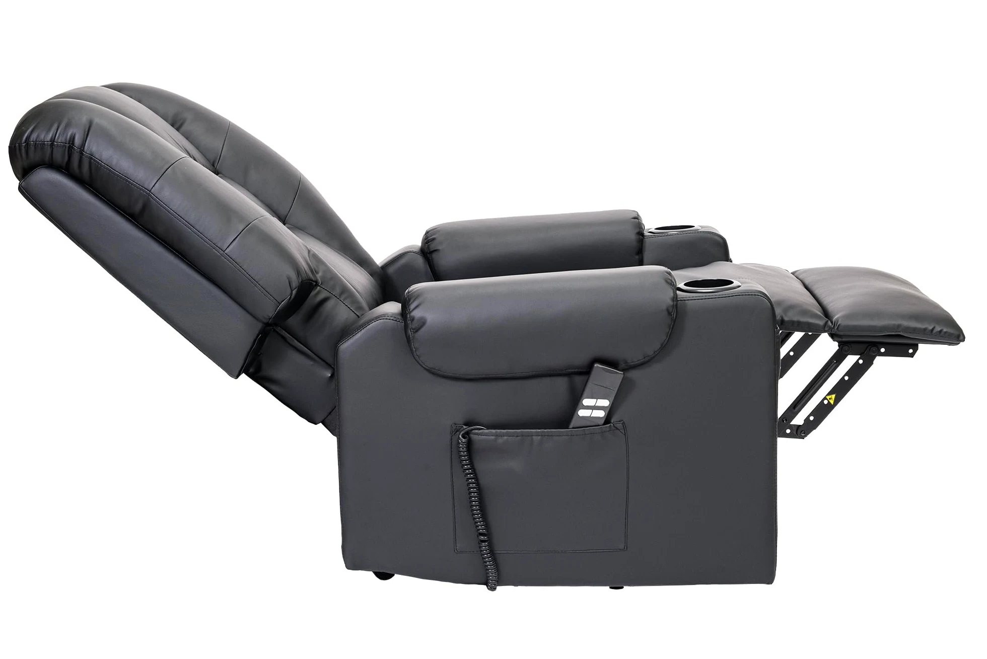POLTRONE ITALIA Bonny Detraibile 19% Poltrona Relax Alzapersona 2 motori, reclinazione indipendente schienale pediera. Vibromassaggio Seduta indeformabile Nero