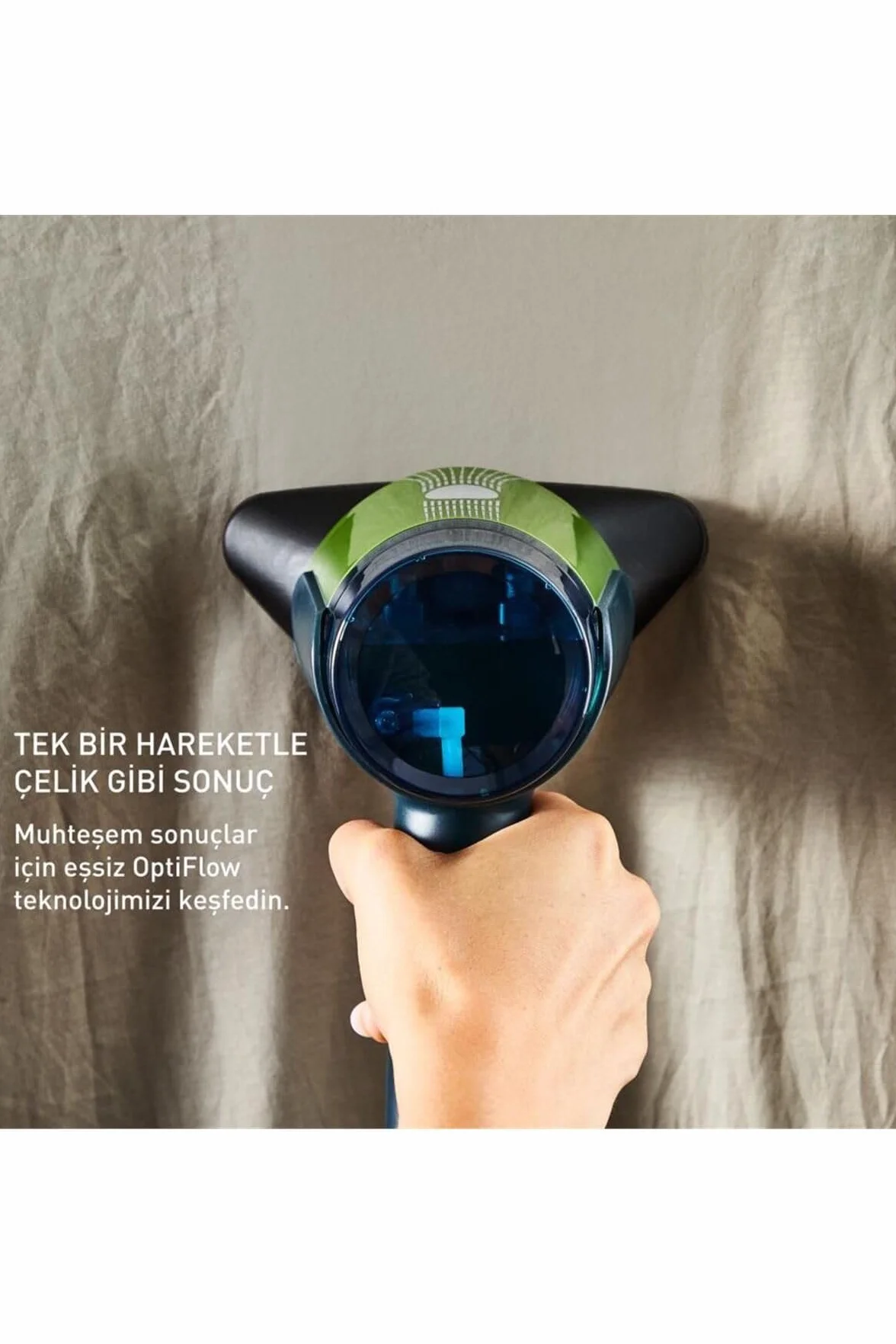 Tefal Aero Steam DT9810F0 - Piastra per vapore in ceramica, 20 g/min, serbatoio dell'acqua rimovibile da 100 ml, livello di rumore di 84 dB(A), 3 modalità, 1400 Watt, blu/verde, DT9810F0