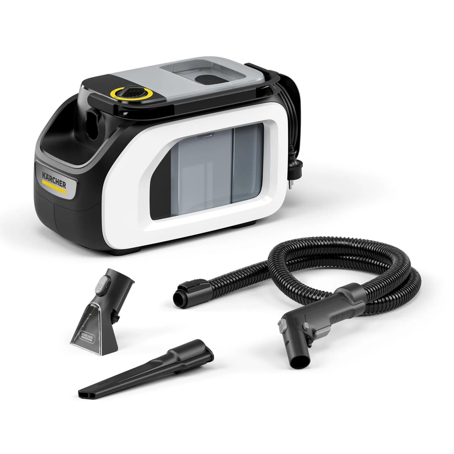 KÄRCHER Lavatappeti Smacchiatore SE 3 Compact, serbatoio acqua pulita: 1,7 l, peso: 4,1 kg, per Tessuti, Moquette, Auto Tappezzeria, Divani e Imbottiti, con bocchetta tessuti e pavimenti
