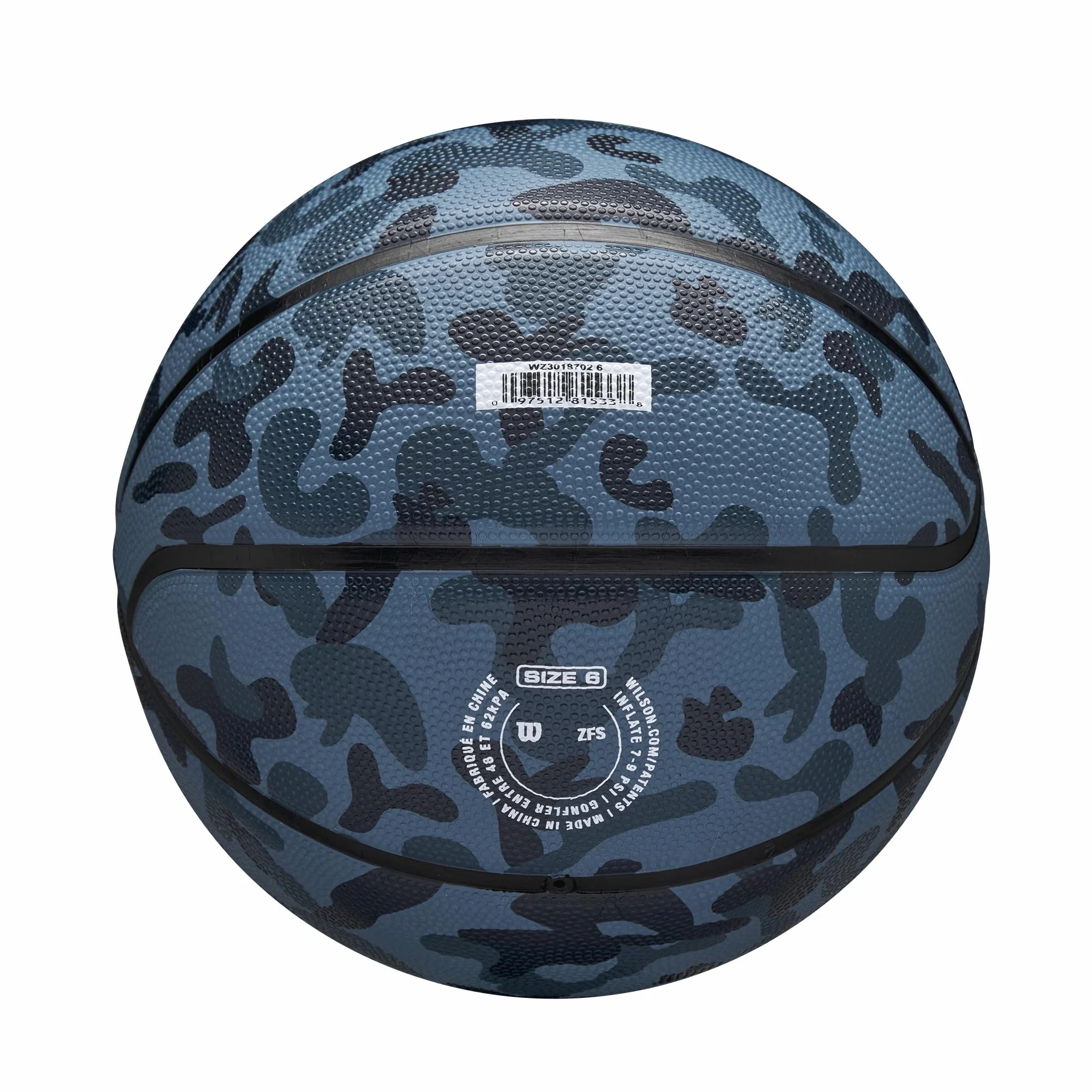 Wilson MVP Camo Basketball Blue