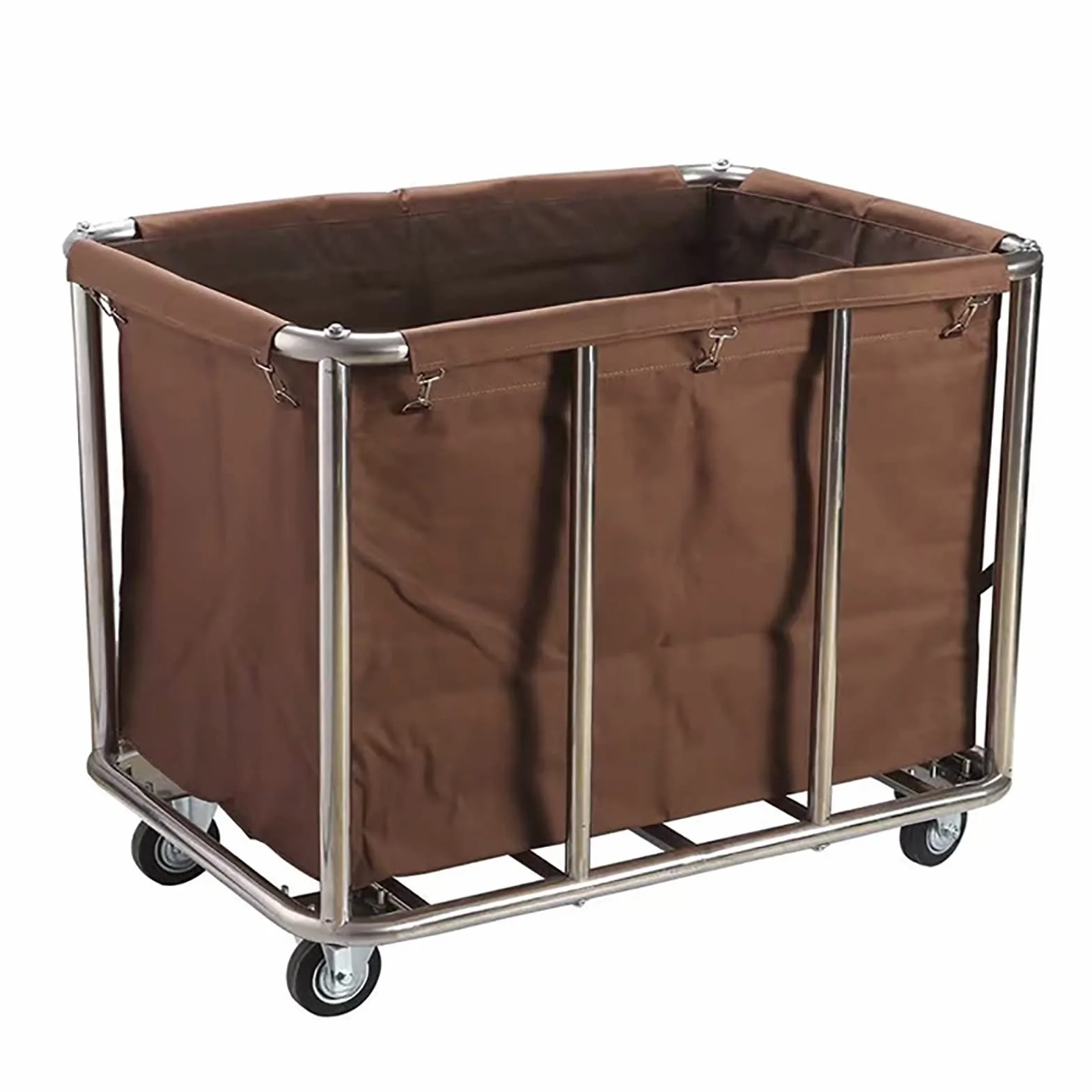 Carrello Di Lavanderia Di Rotolamento Industriale, Grandi Hampers per Lavanderia Heavy Duty con Ruote, Cesto Di Lavanderia Casa Commerciale Del Camion Di Rinfusa con Sacchetto Di Rivestimento Rimovib