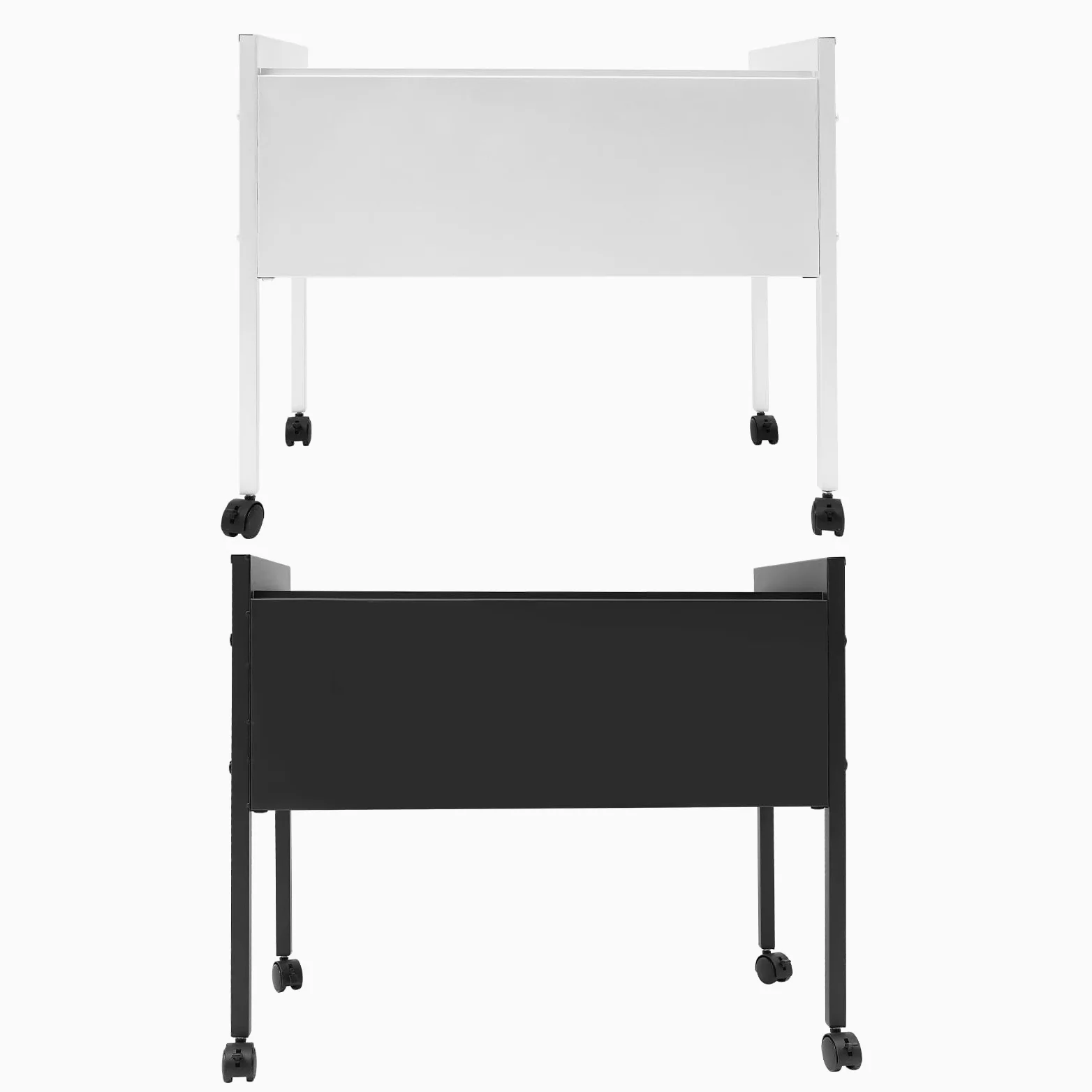 Armadietto arrotolabile con ruote, carrello portadocumenti arrotolabile per cartelle sospese, capacità di carico 30 kg, per uffici, sale conferenze, studio, appartamenti, argento, 70 x 37 x 60 cm