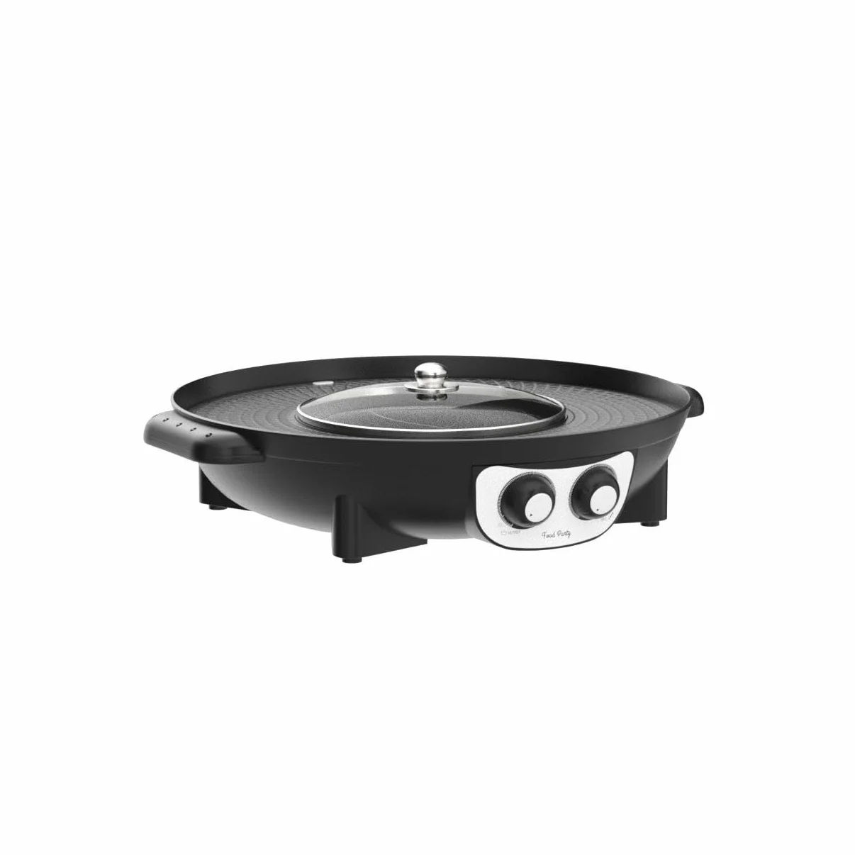 Food Party Hot Pot Elettrico Griglia Elettrica Senza Fumo 220V 2200W 2 in 1 Hotpot Cinese Pentola Calda Electri Korean Grill Barbecue Shabu Shabu Hot Pot