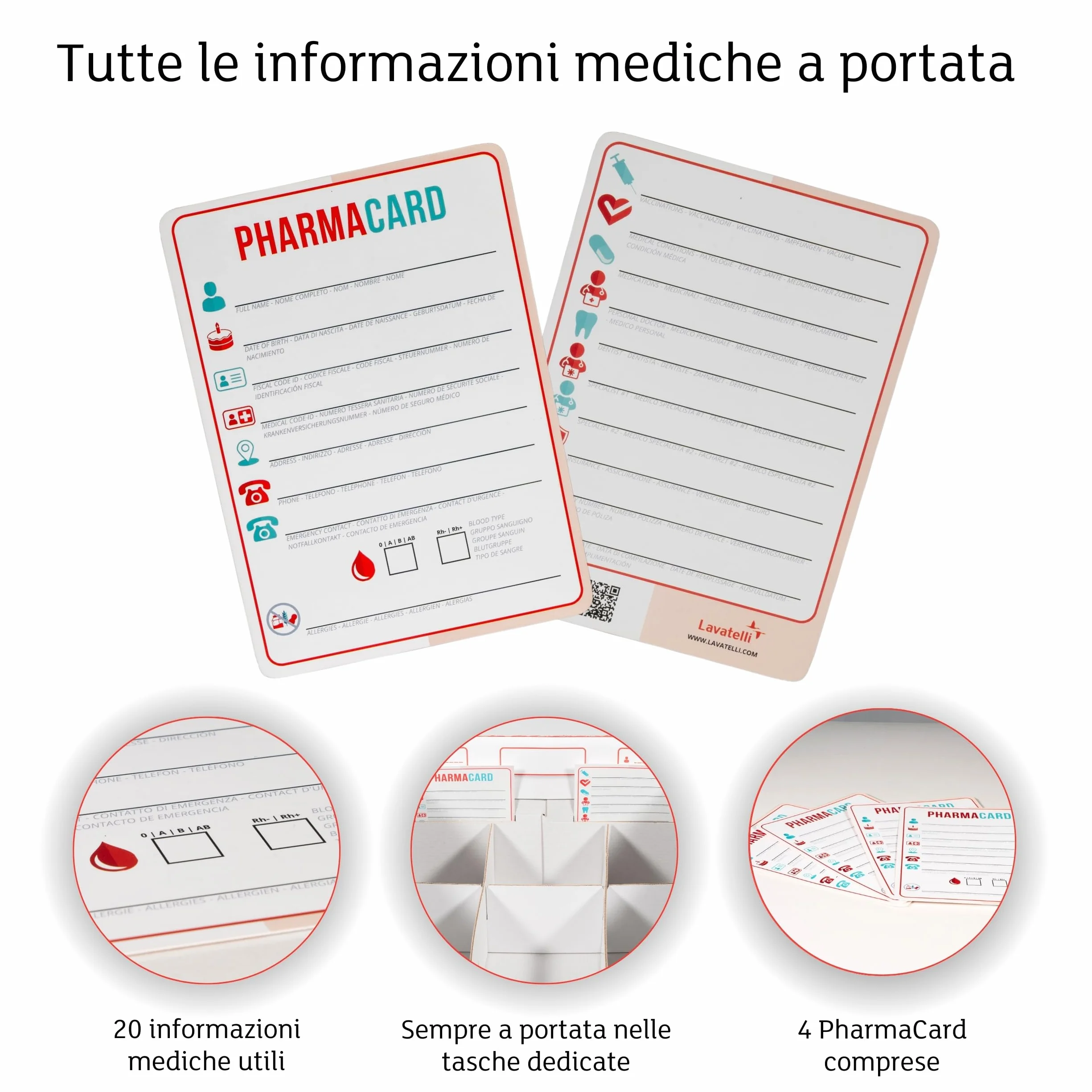 Lavatelli Pharma Organizer, Scatola Cartone per Medicinali con Divisore, 32x42x17,5 cm, Primo Soccorso