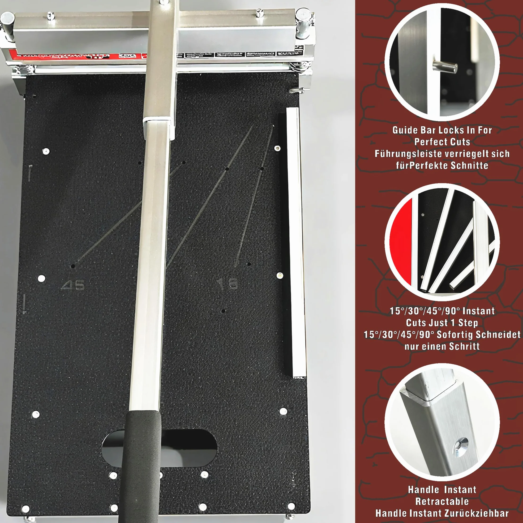 Taglierina per laminato vinile 33 cm taglio angoli istantaneo