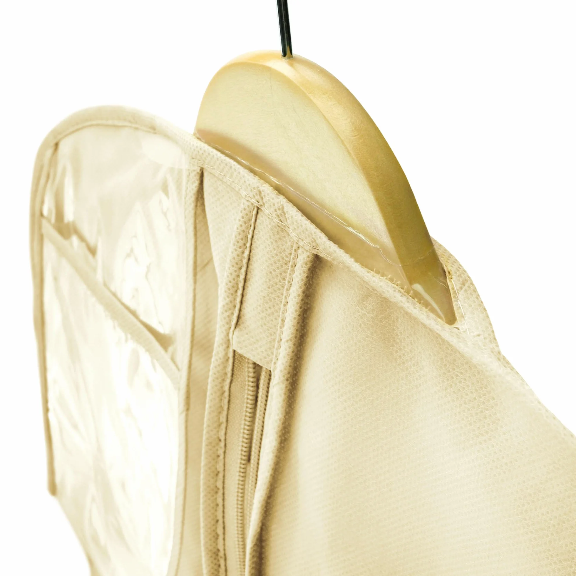 Hangerworld Custodia Porta Abito da Sposa 183cm Traspirante Bianco Avorio con Cerniera Lampo