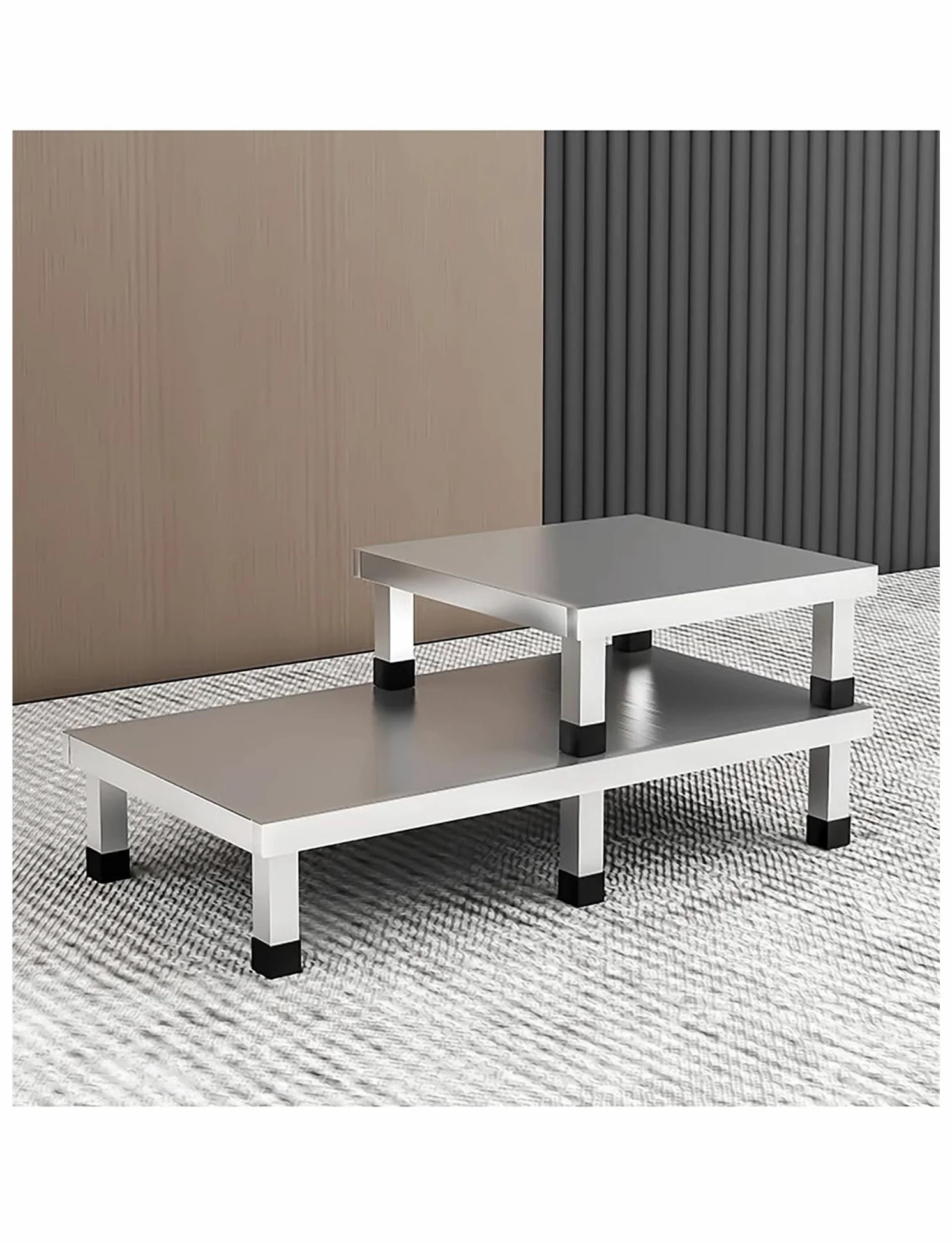 Supporto per condizionatore d'aria industriale, base rialzata per unità AC, supporto quadrato per rack resistente, dimensioni 35 x 35 x 30 cm, ideale per officine e garage