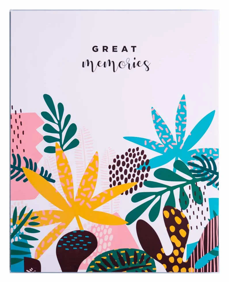 Grupo Erik Album Fotografico Abstract Tropics - Album Foto 13x20 cm con 96 Tasche, 2 per Pagine, Copertina Flessibile e Compatibile con Foto 13x18, 12x18 o 13x19
